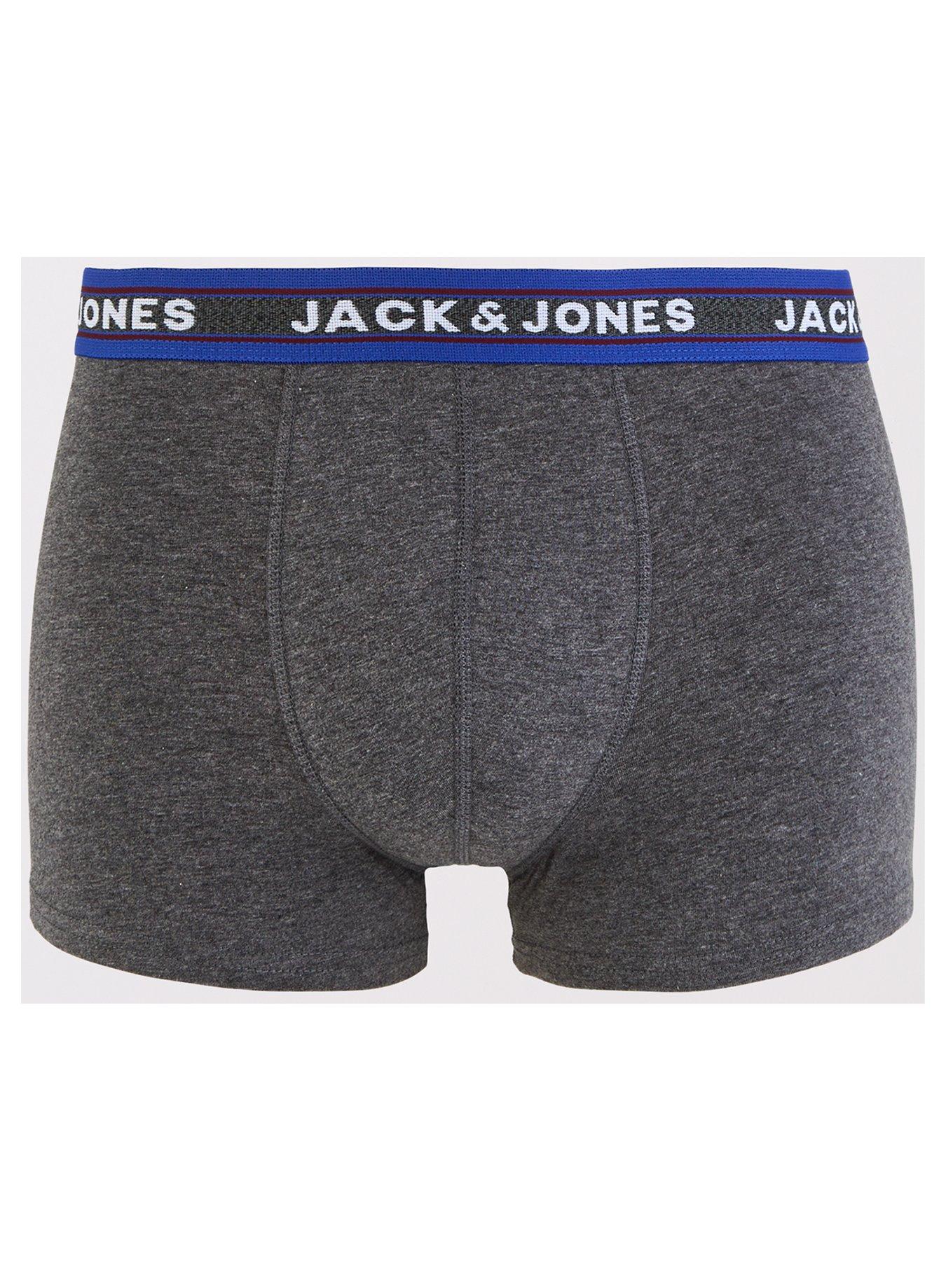 Image 2 of 4 of Jack & Jones 5-Pack Logo Waistband Trunks - Multi