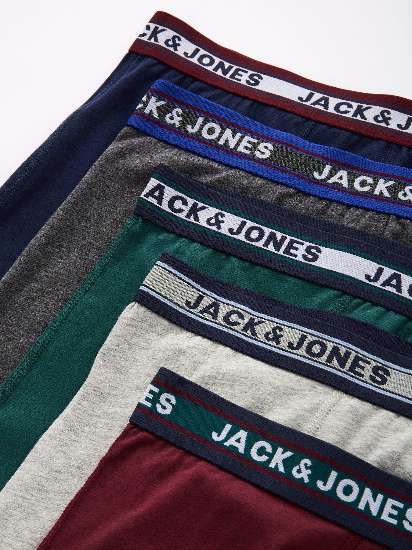 Image 3 of 4 of Jack & Jones 5-Pack Logo Waistband Trunks - Multi
