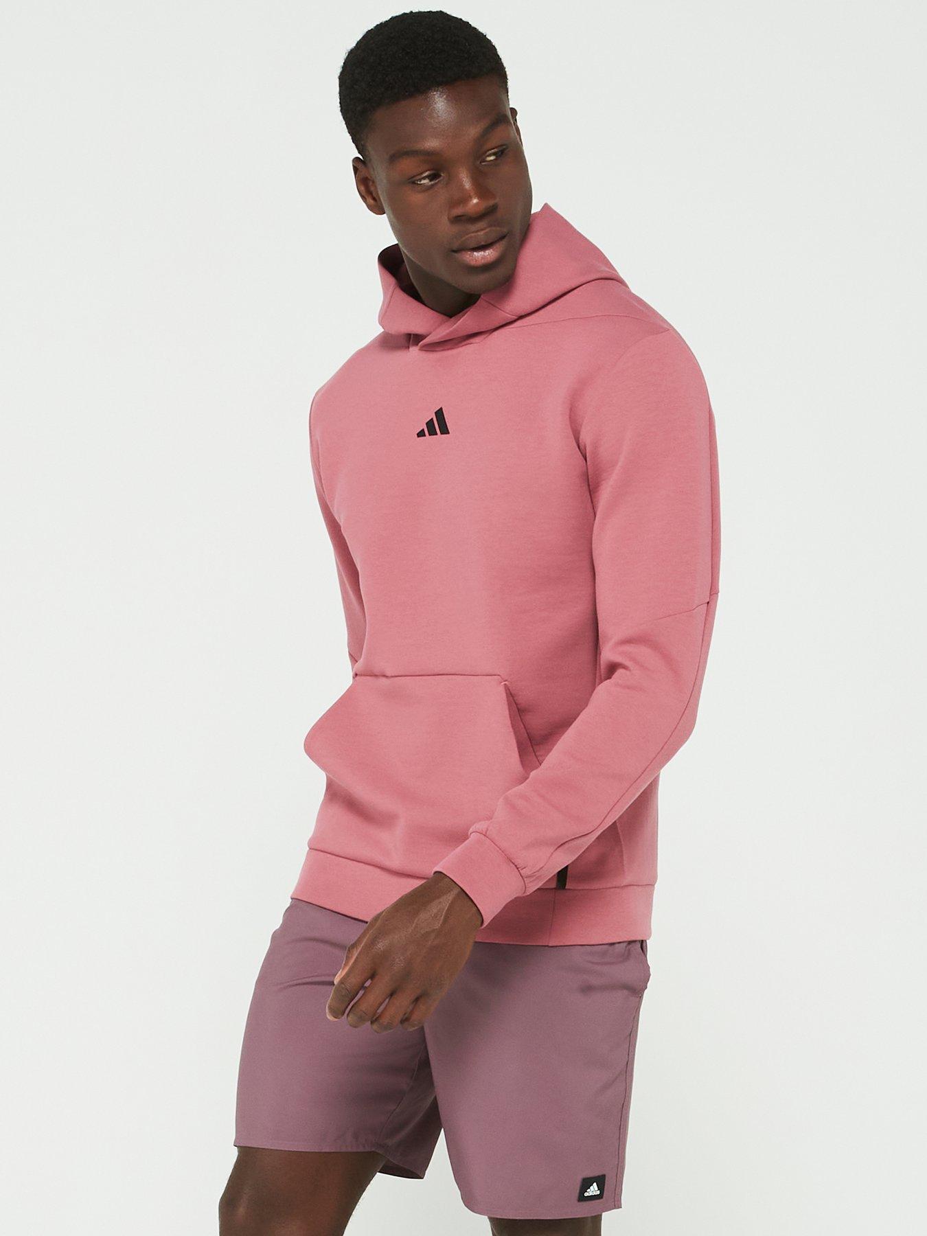pink adidas sweatshirt mens