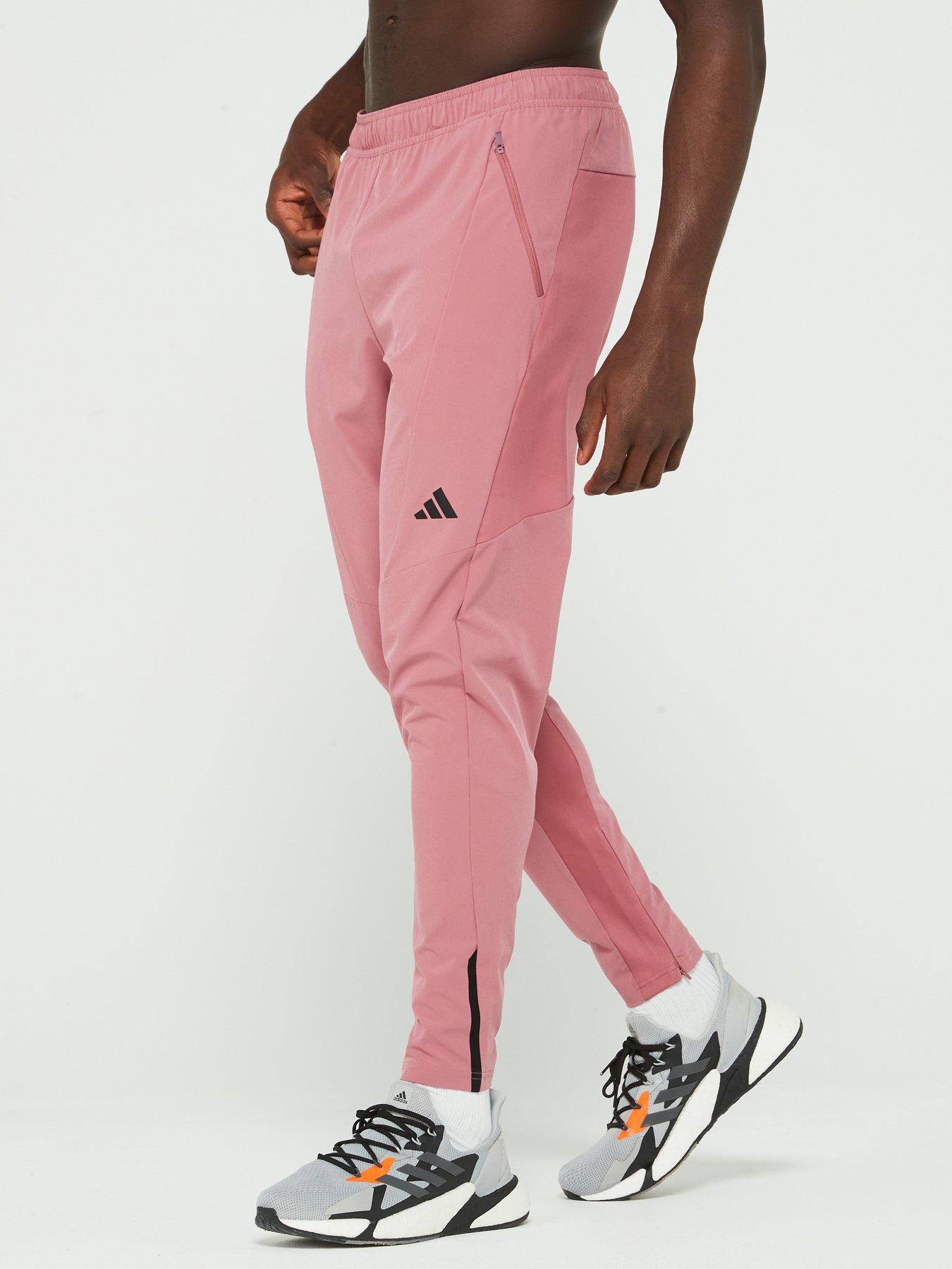 adidas Men s Designed For Training Hybrid Pants Pink littlewoods