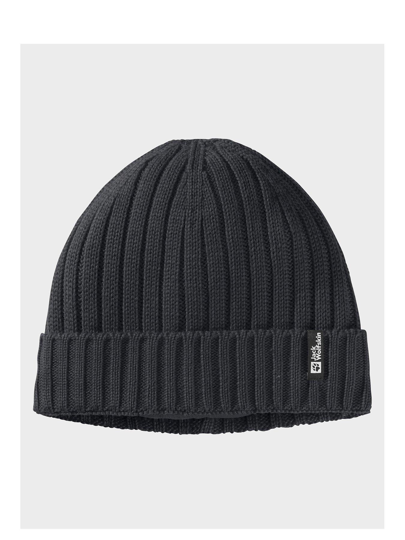undefined Unisex Rib Knit Beanie - Black