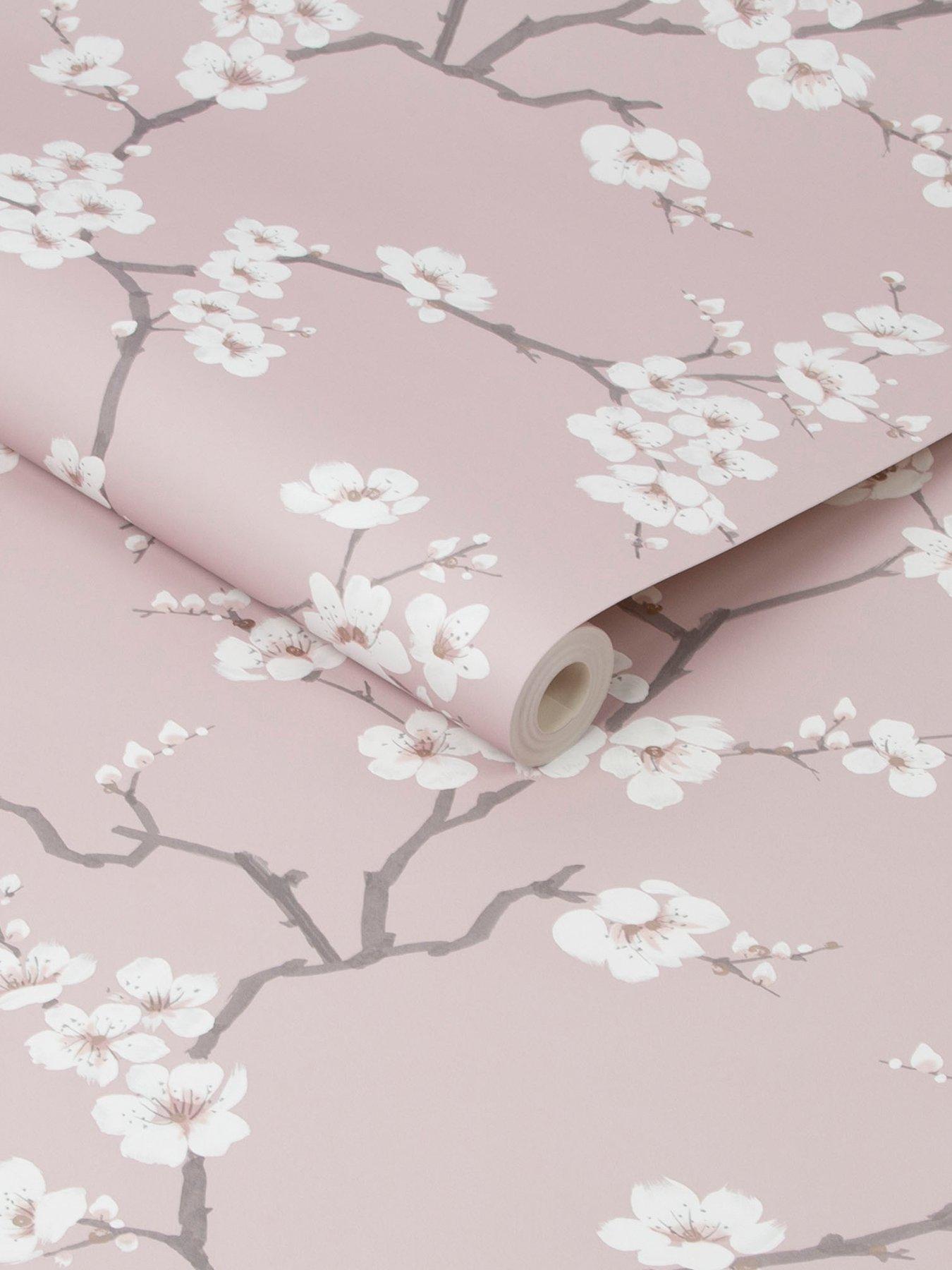 Image 3 of 3 of Fresco Apple Blossom Pink Wallpaper&nbsp;