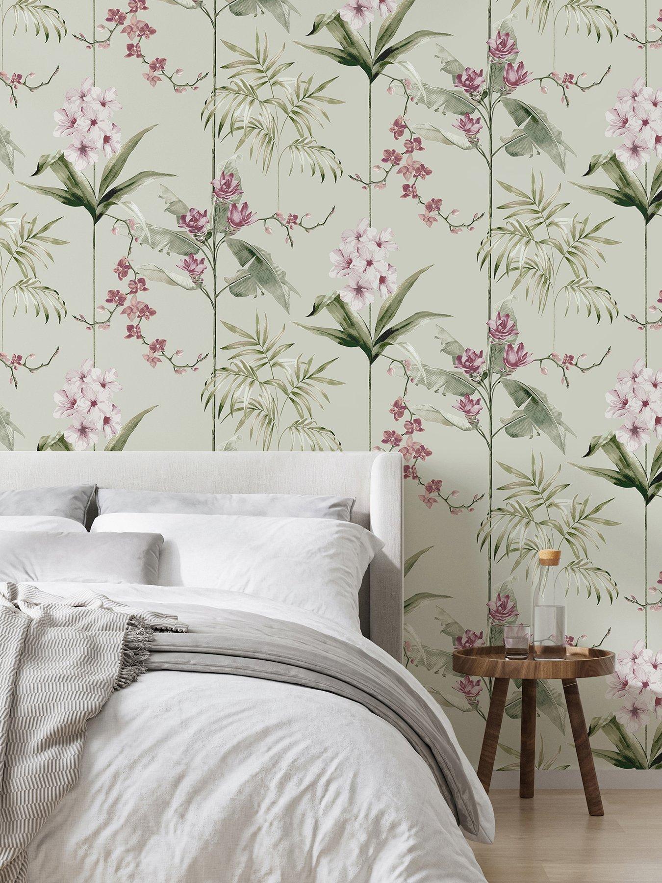  image of fresco-babylon-sage-wallpaper