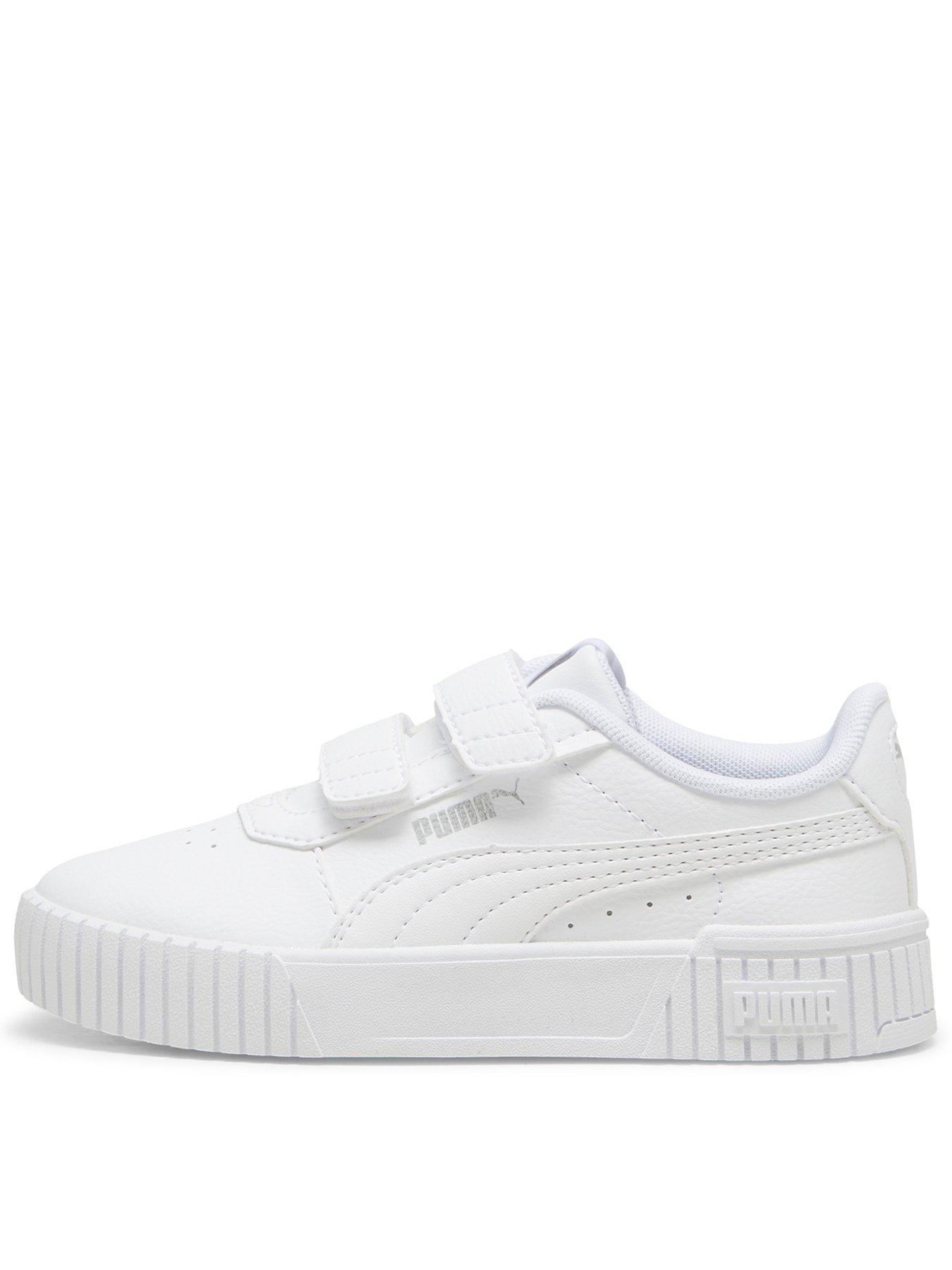 Puma Kids Girls Carina 2.0 Trainers White littlewoods