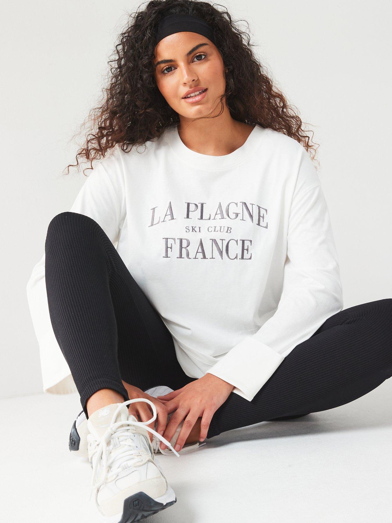 undefined Slogan Long Sleeve T-Shirt - White