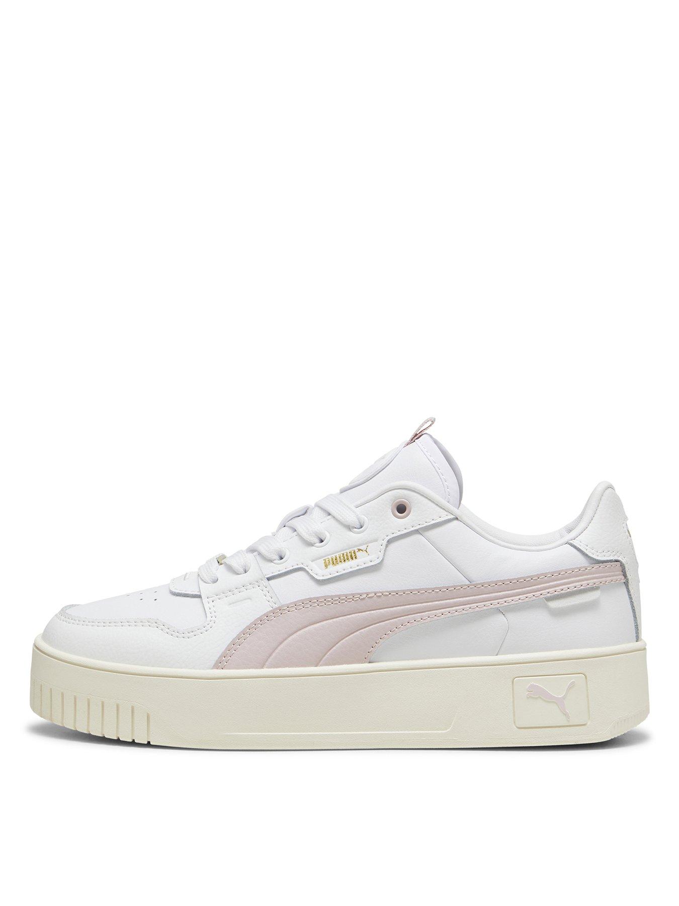 Puma Carina Street Trainers White Pink littlewoods