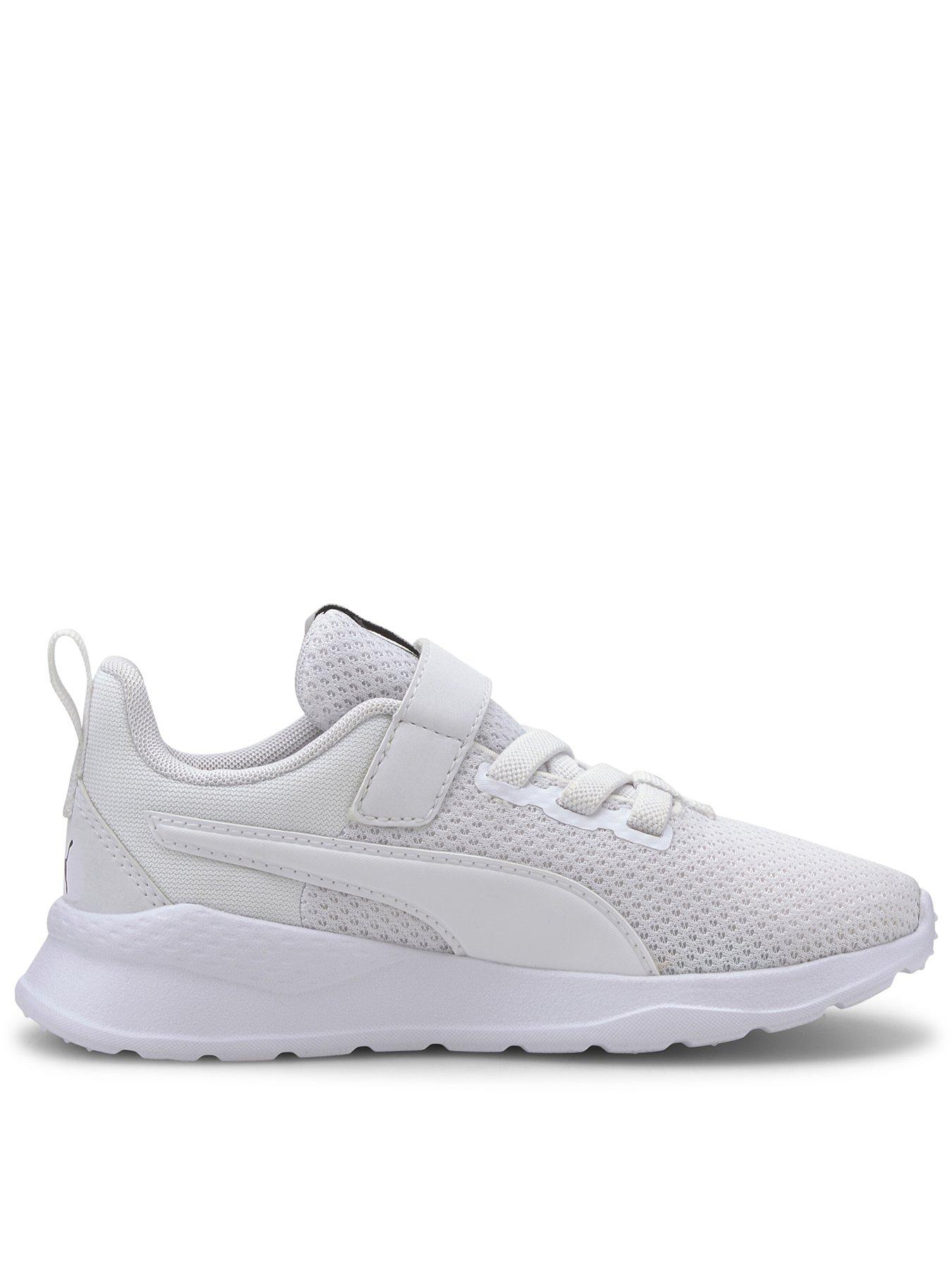 undefined Kid's Unisex Anzarun Lite Velcro Trainers - White