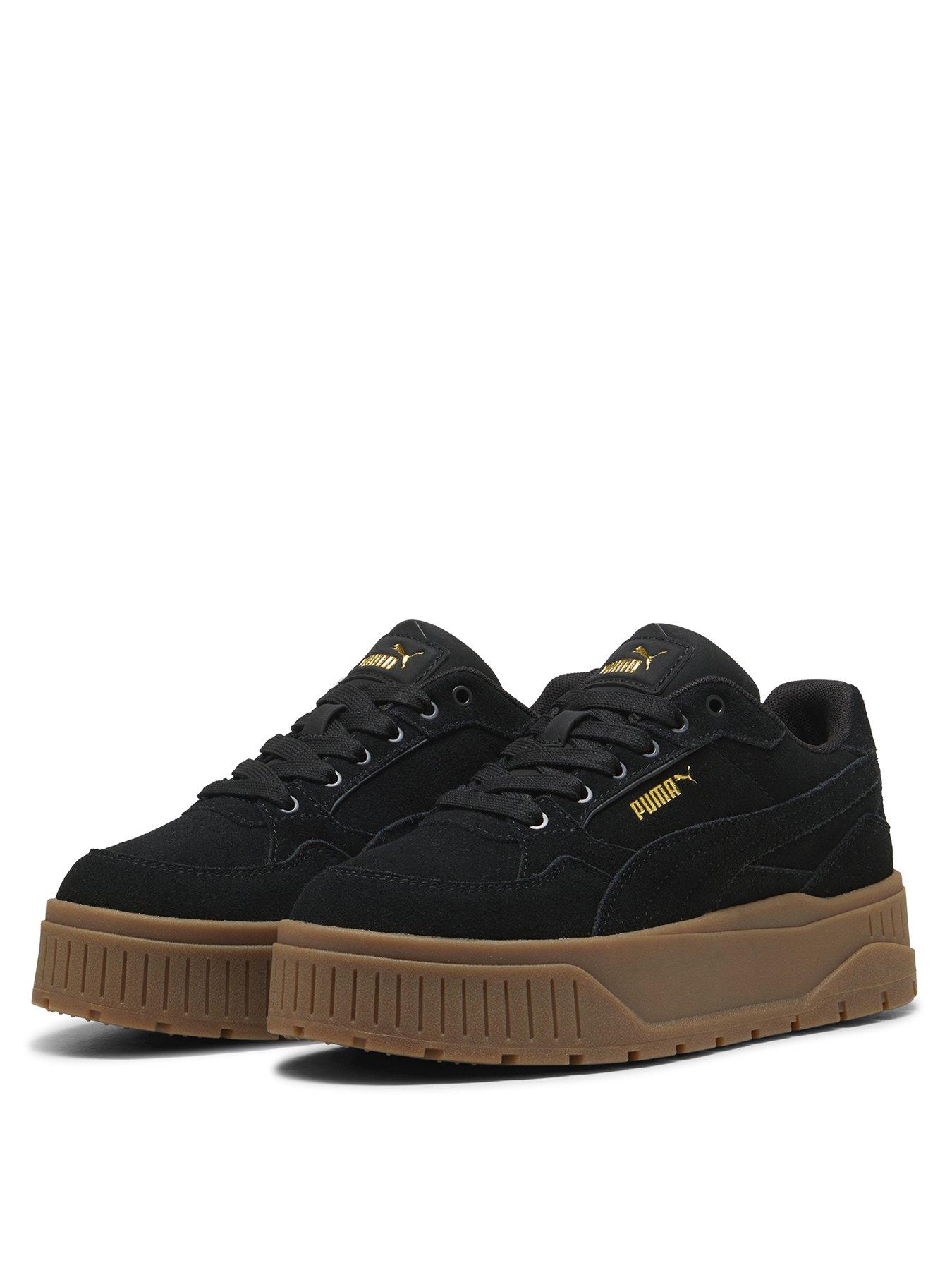 Image 2 of 7 of Puma Womens Karmen 2.0 Idol Suede Trainers - Black