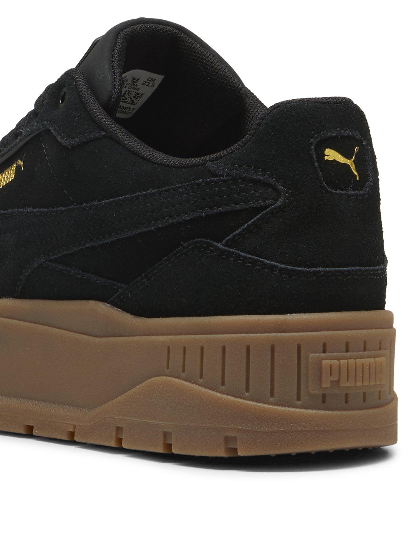 Image 3 of 7 of Puma Womens Karmen 2.0 Idol Suede Trainers - Black