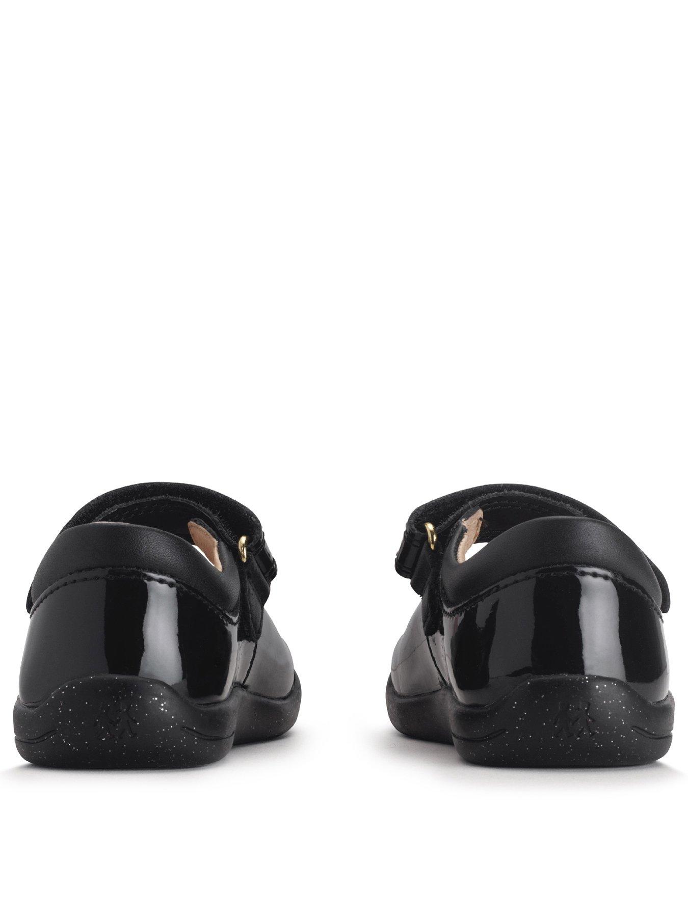  image of start-rite-fairy-tale-flower-patent-mary-jane-first-steps-shoe-black