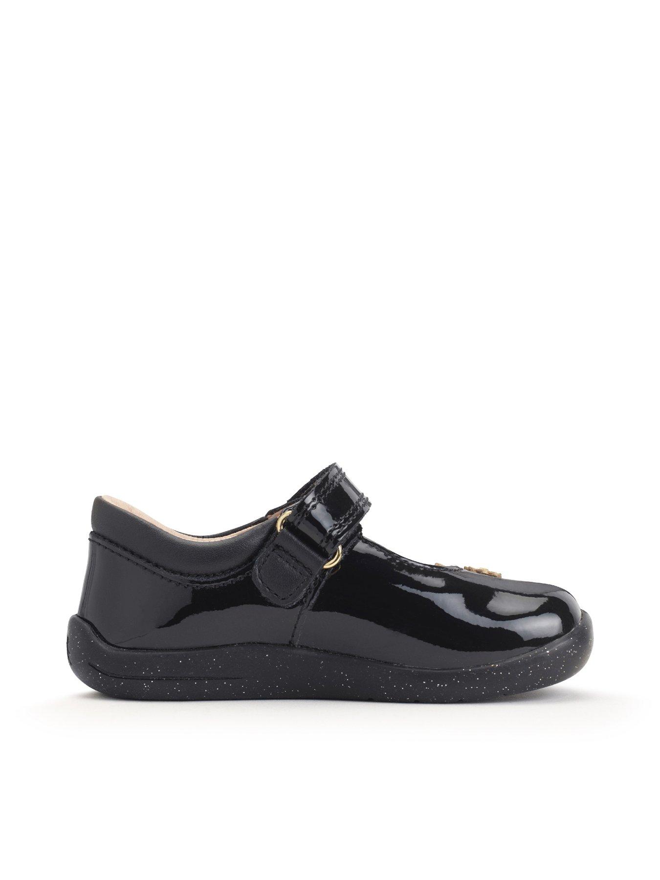  image of start-rite-fairy-tale-flower-patent-mary-jane-first-steps-shoe-black