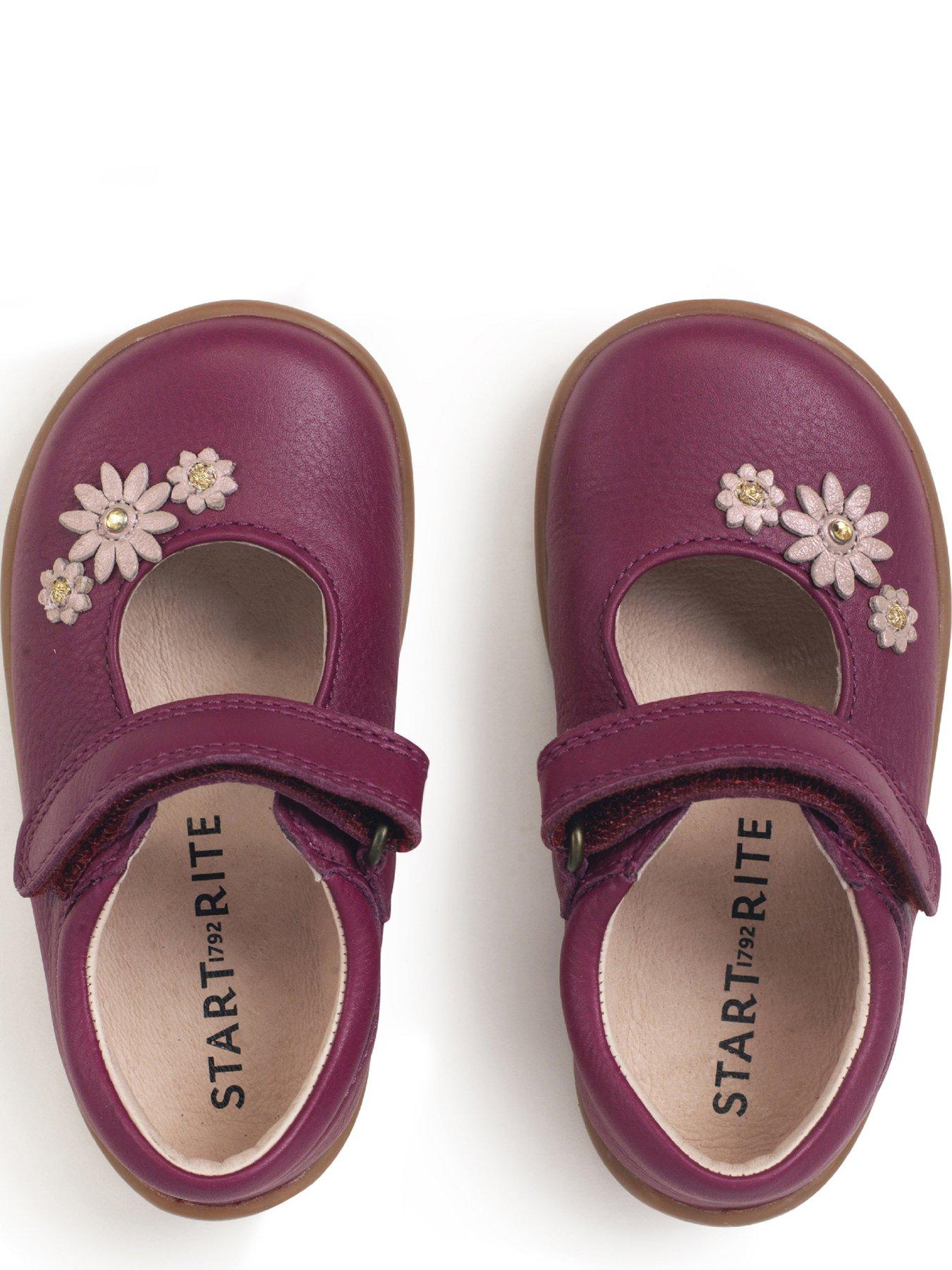  image of start-rite-fairy-tale-flower-leather-mary-jane-first-steps-shoe