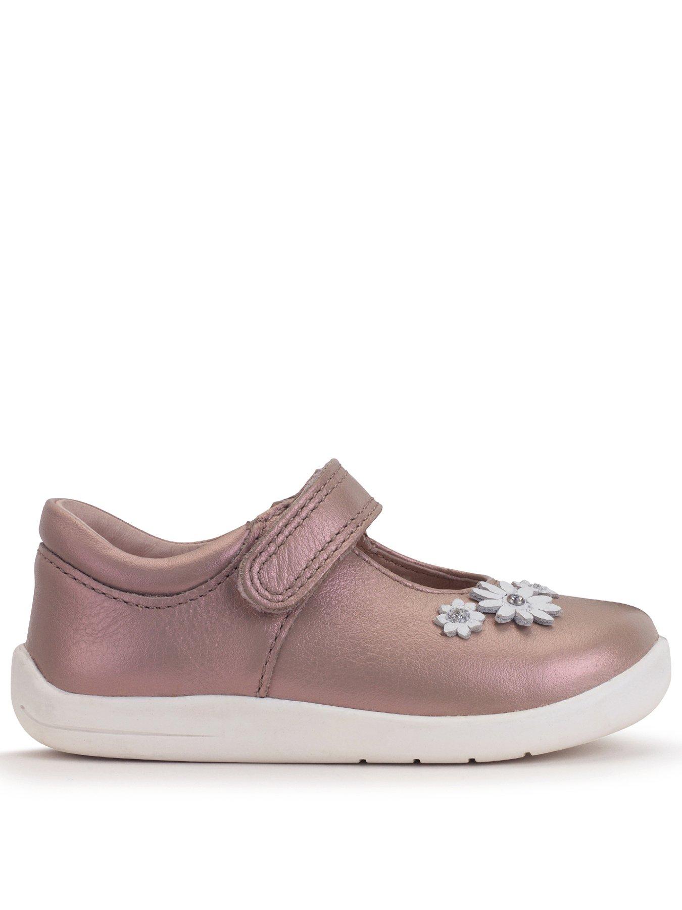  image of start-rite-fairy-tale-flower-leather-pearlised-mary-jane-first-steps-shoe