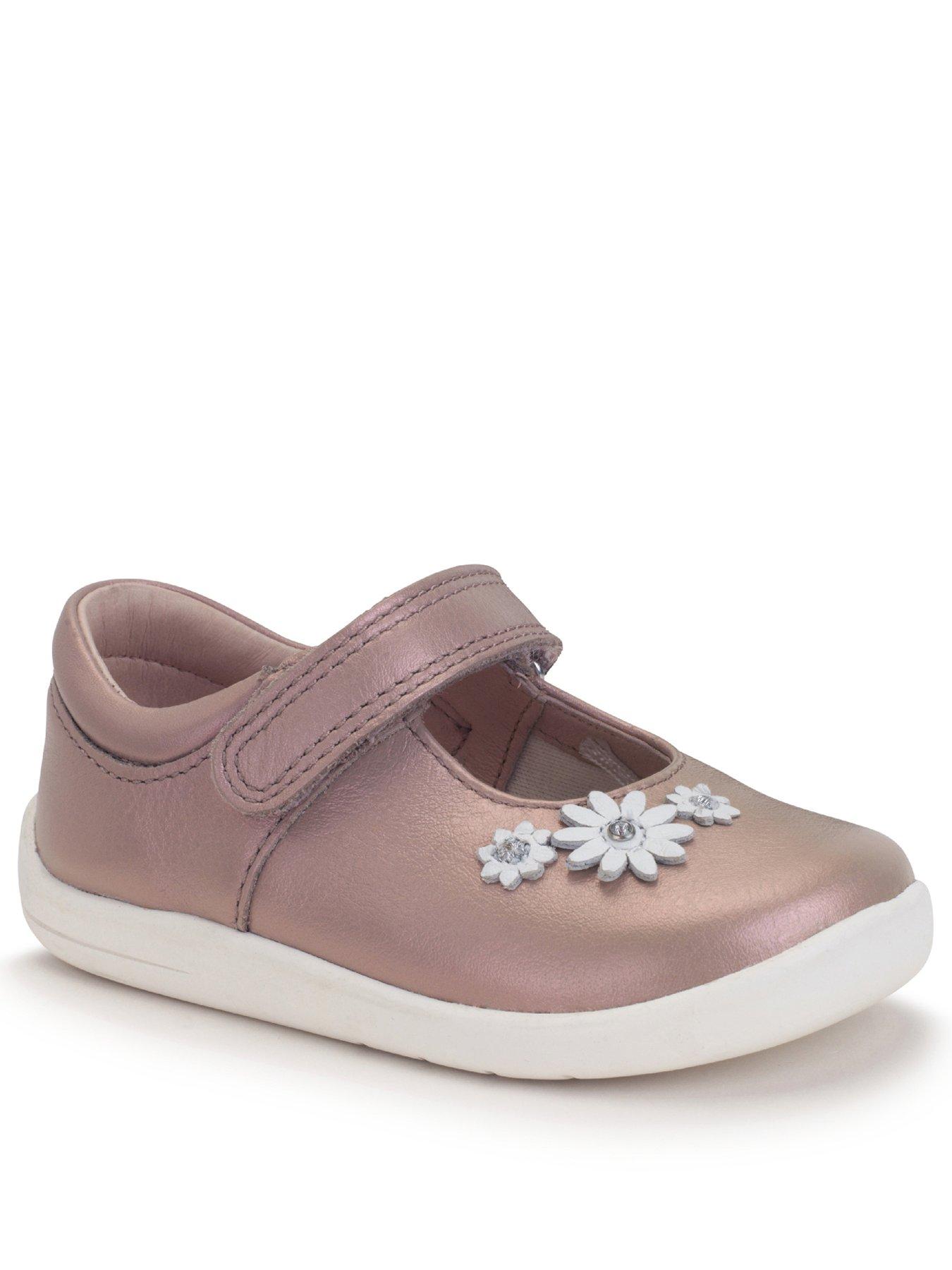  image of start-rite-fairy-tale-flower-leather-pearlised-mary-jane-first-steps-shoe
