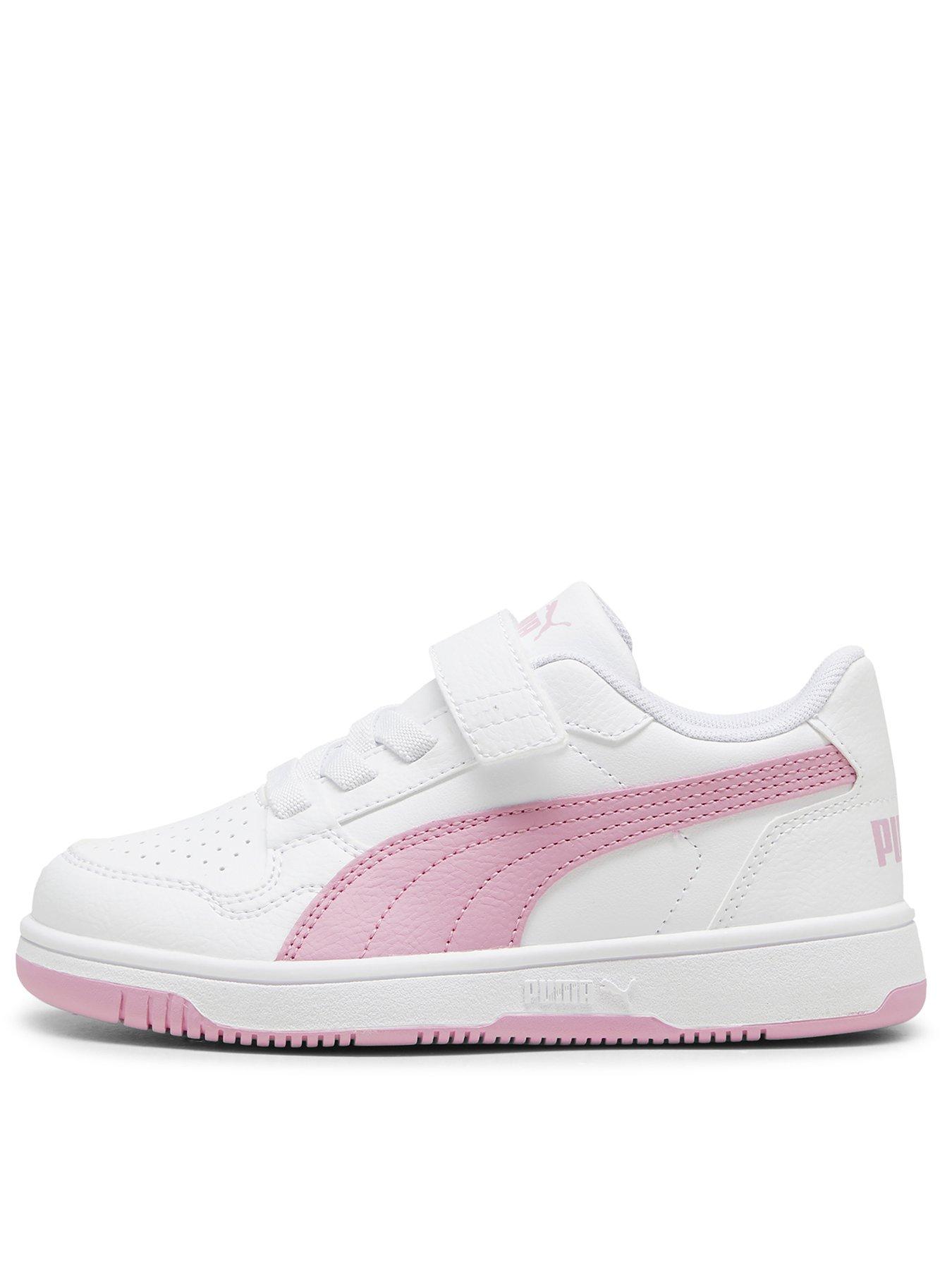 undefined Kid's Girls Reb-l Velcro Trainers - White
