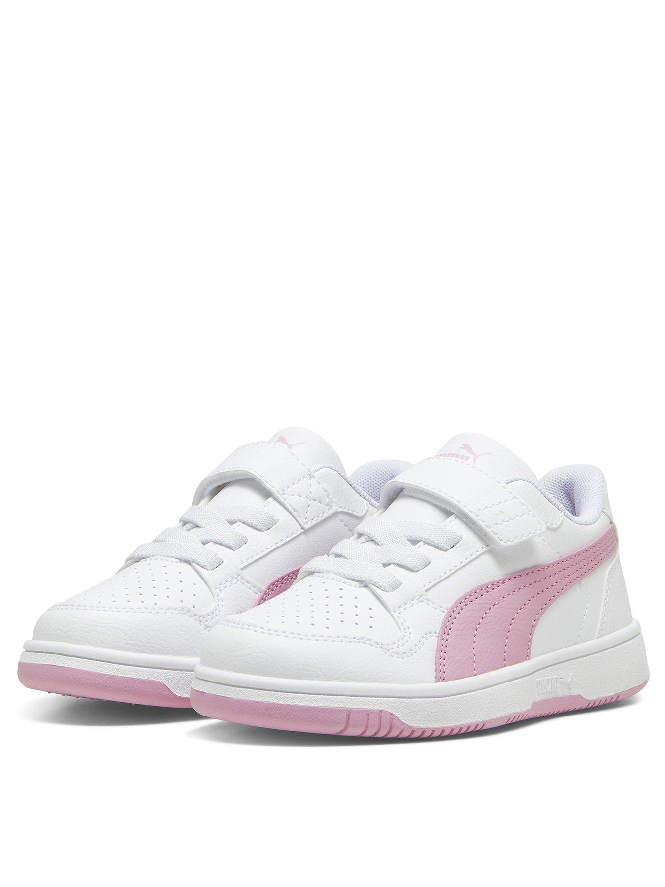 Image 2 of 6 of Puma Kid's Girls Reb-l Velcro Trainers - White