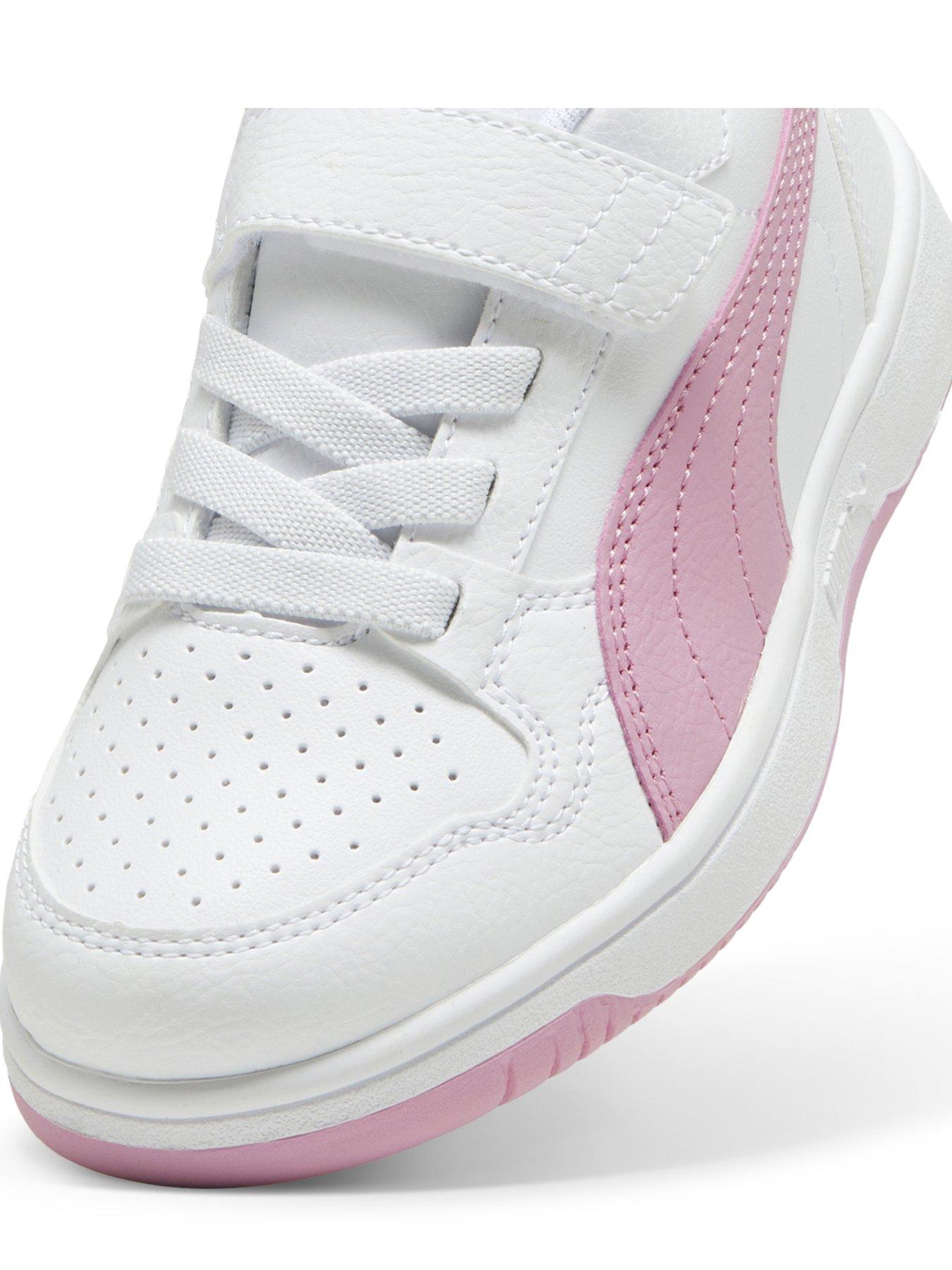 Image 4 of 6 of Puma Kid's Girls Reb-l Velcro Trainers - White