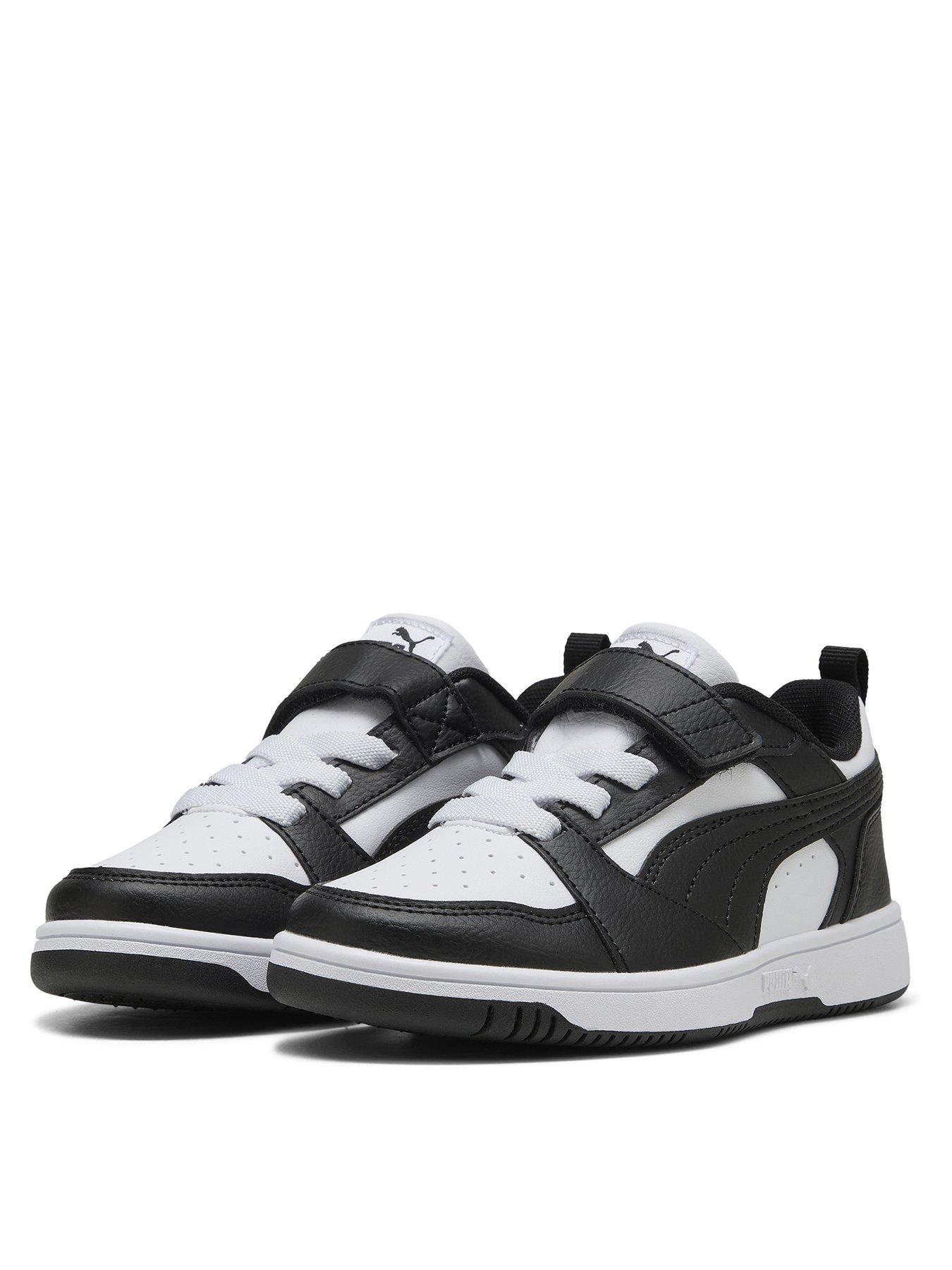 Image 2 of 6 of Puma Kids Unisex Rebound V6 Lo Trainers - White/Black