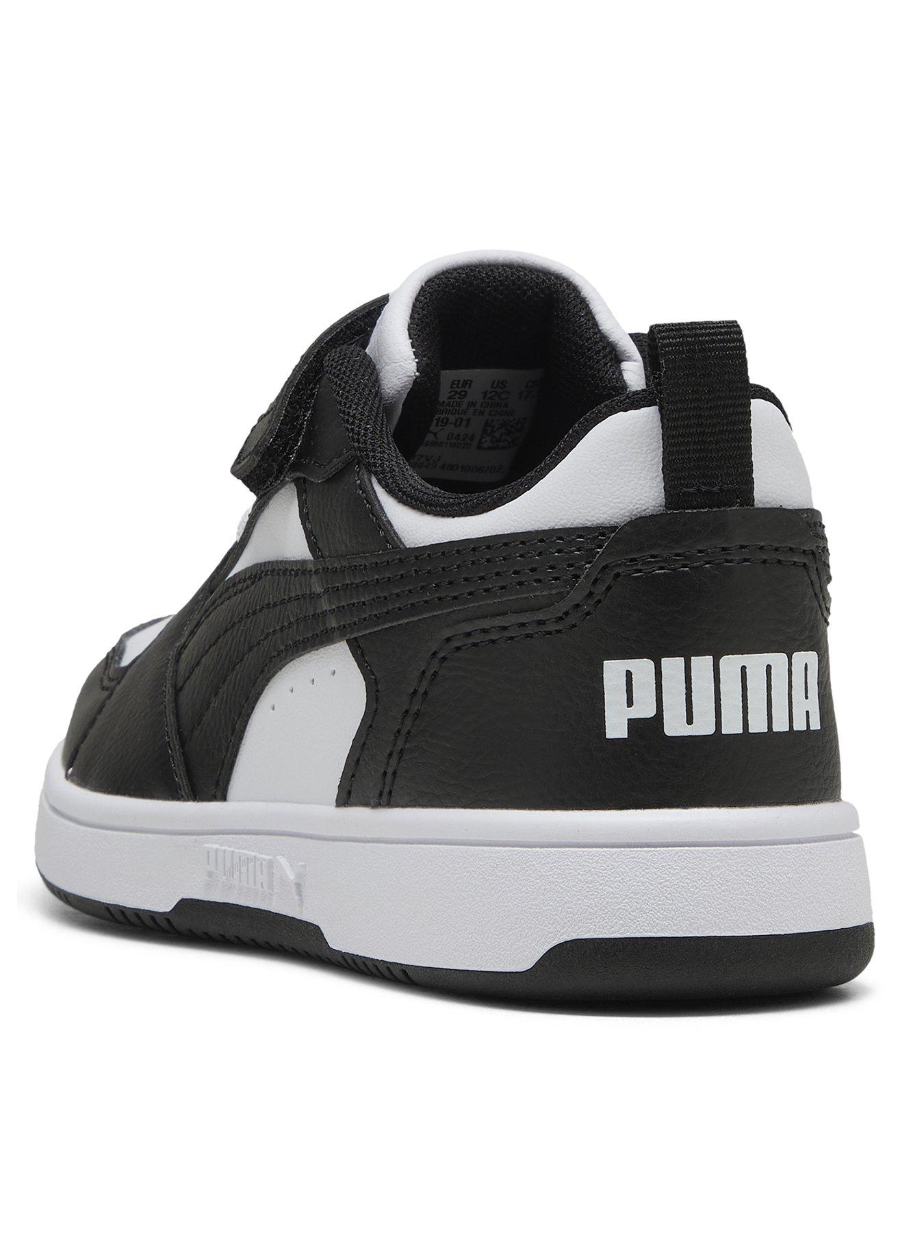 Image 3 of 6 of Puma Kids Unisex Rebound V6 Lo Trainers - White/Black