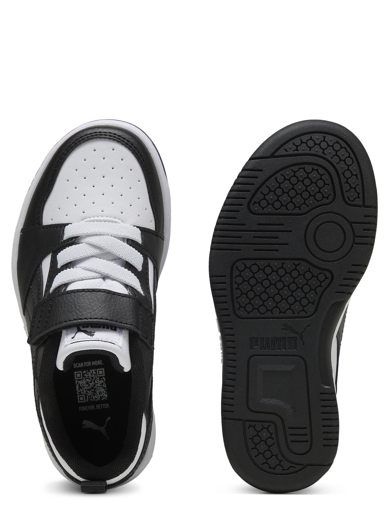 Image 4 of 6 of Puma Kids Unisex Rebound V6 Lo Trainers - White/Black