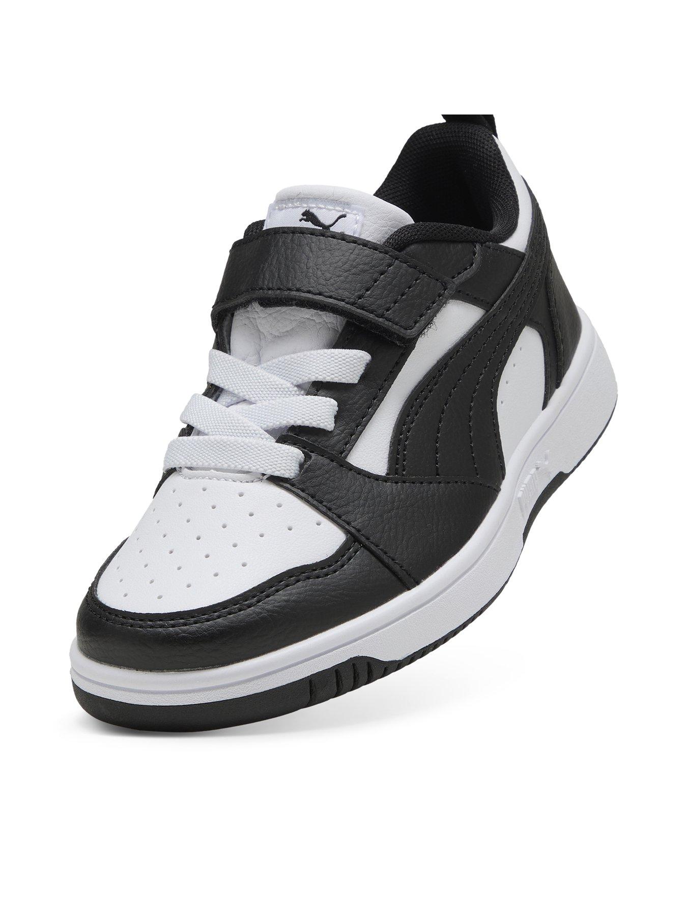 Image 6 of 6 of Puma Kids Unisex Rebound V6 Lo Trainers - White/Black
