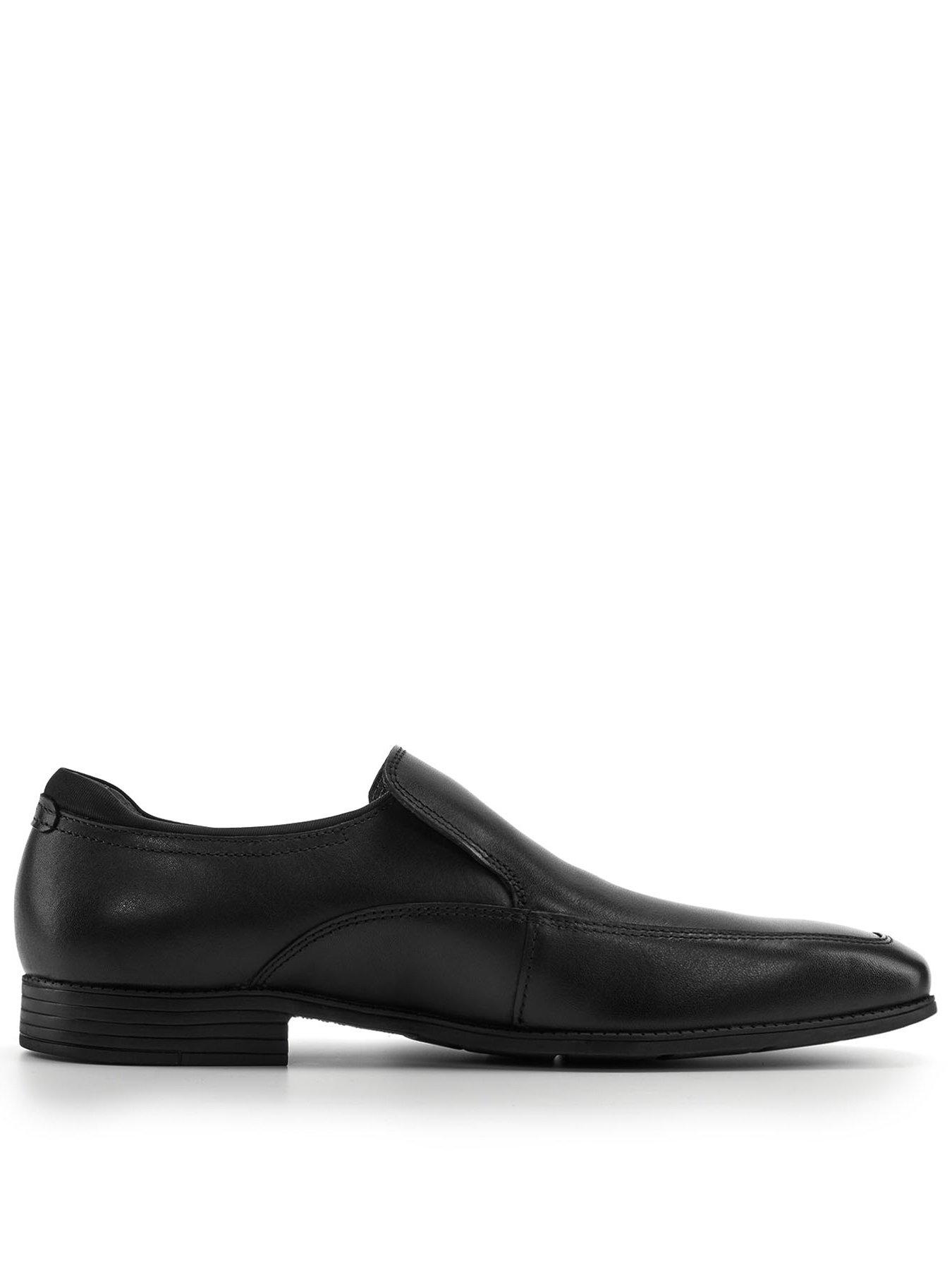  image of start-rite-college-senior-black-leather-slip-on-school-shoe