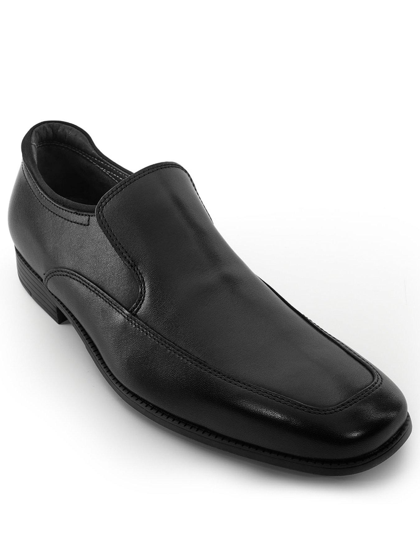  image of start-rite-college-senior-black-leather-slip-on-school-shoe