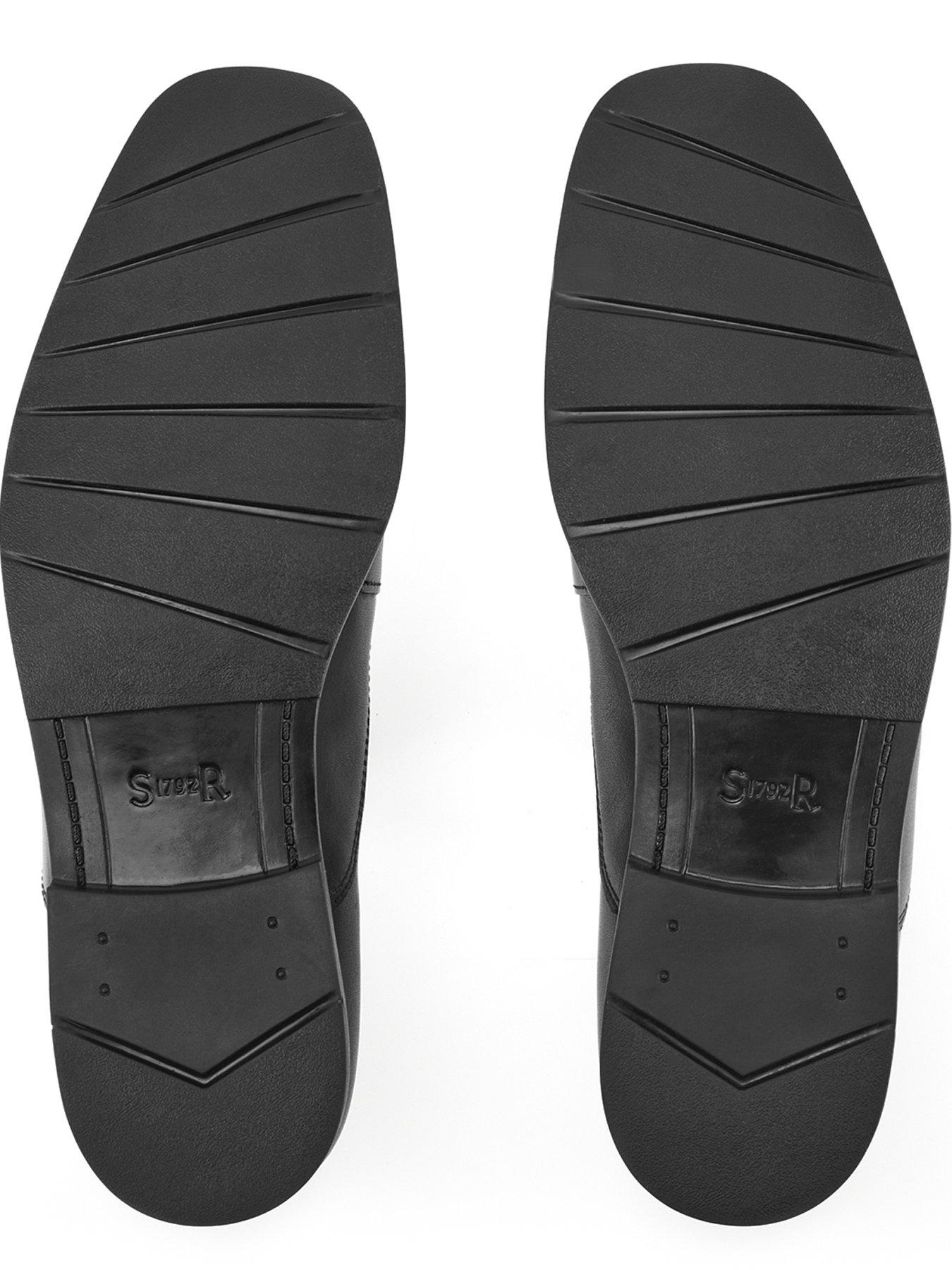  image of start-rite-college-senior-black-leather-slip-on-school-shoe