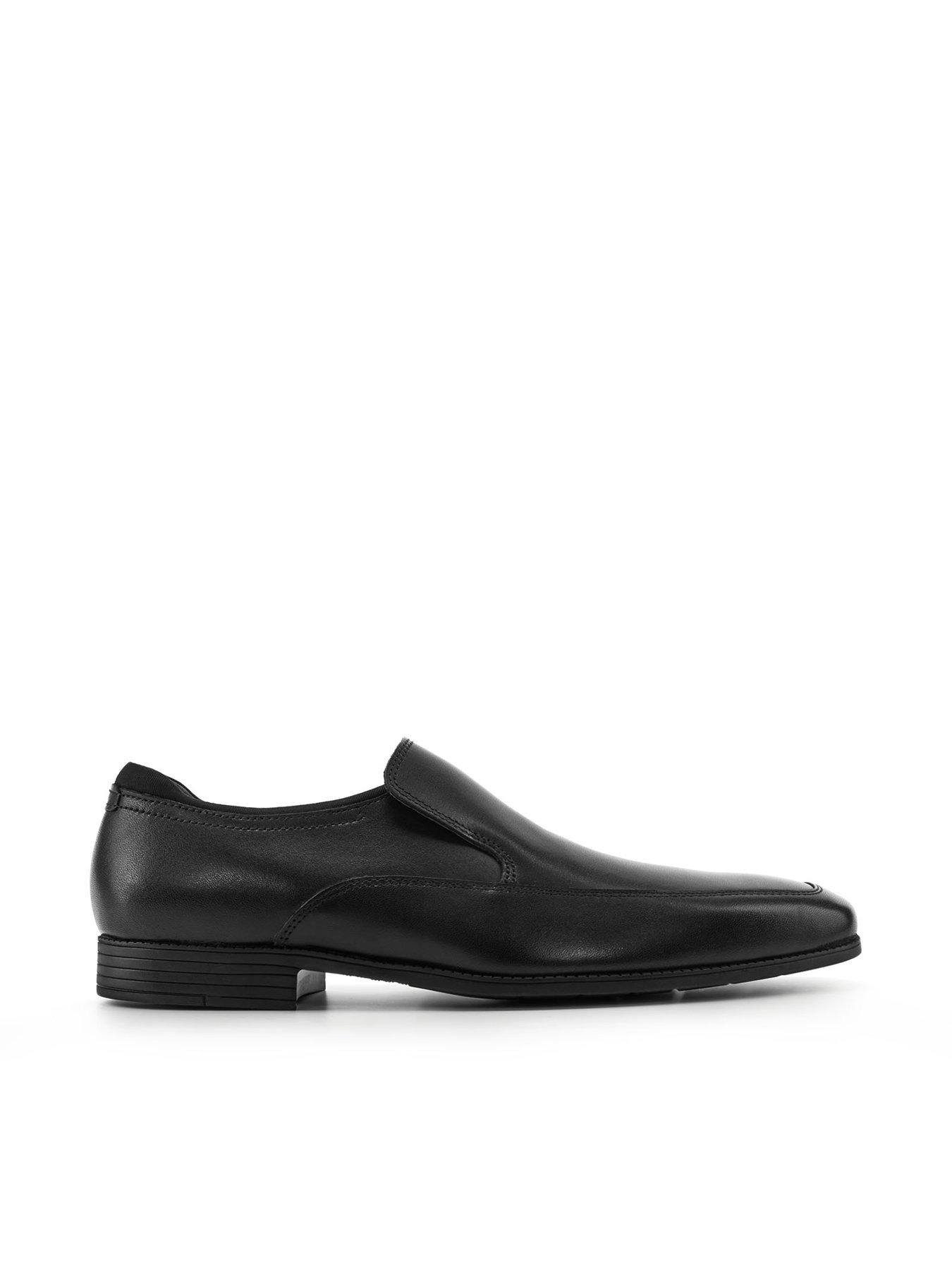  image of start-rite-college-senior-black-leather-slip-on-school-shoe