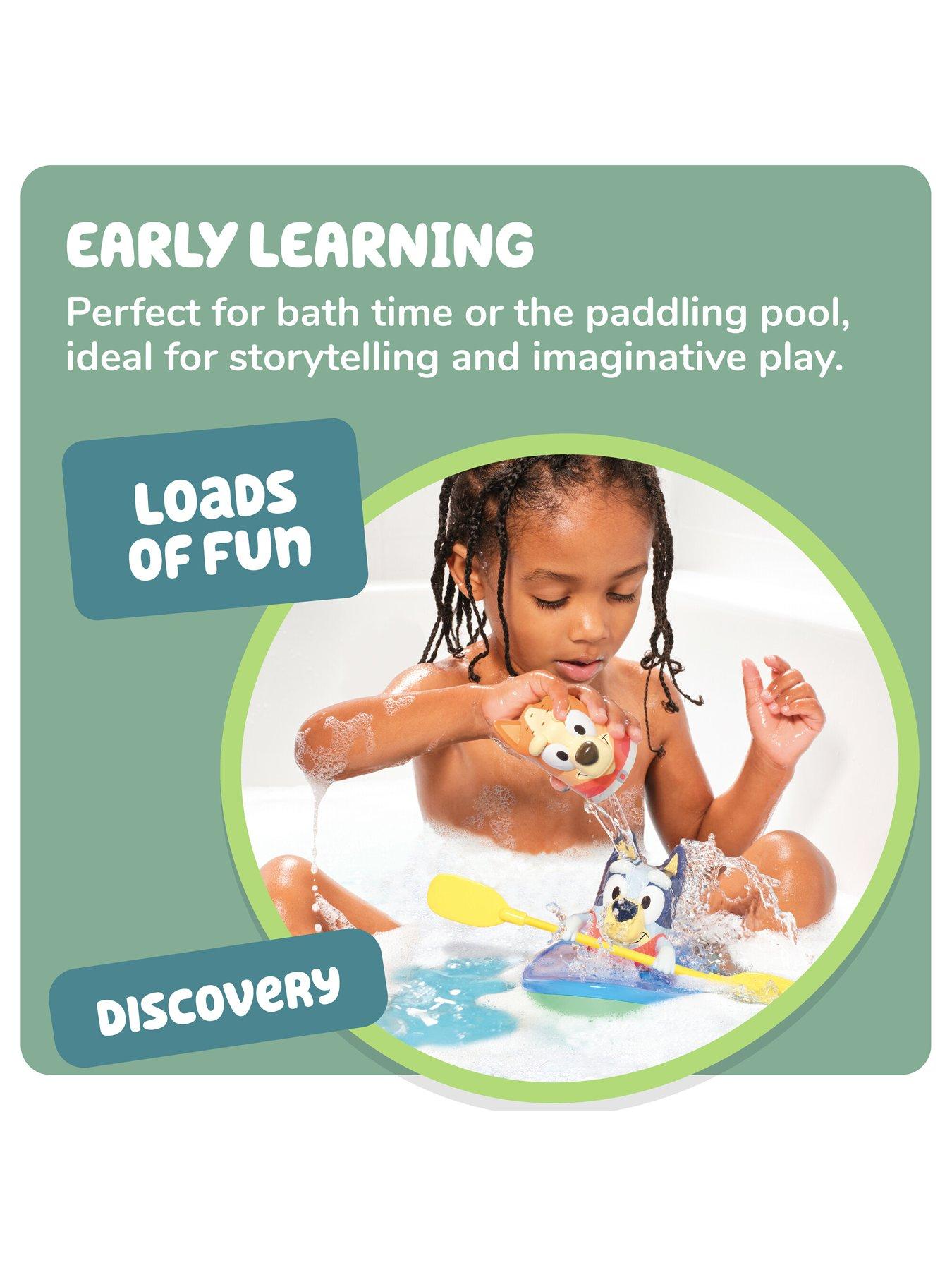 Image 5 of 8 of Bluey Pull &amp; Go Canoe Bath Toy with Bingo