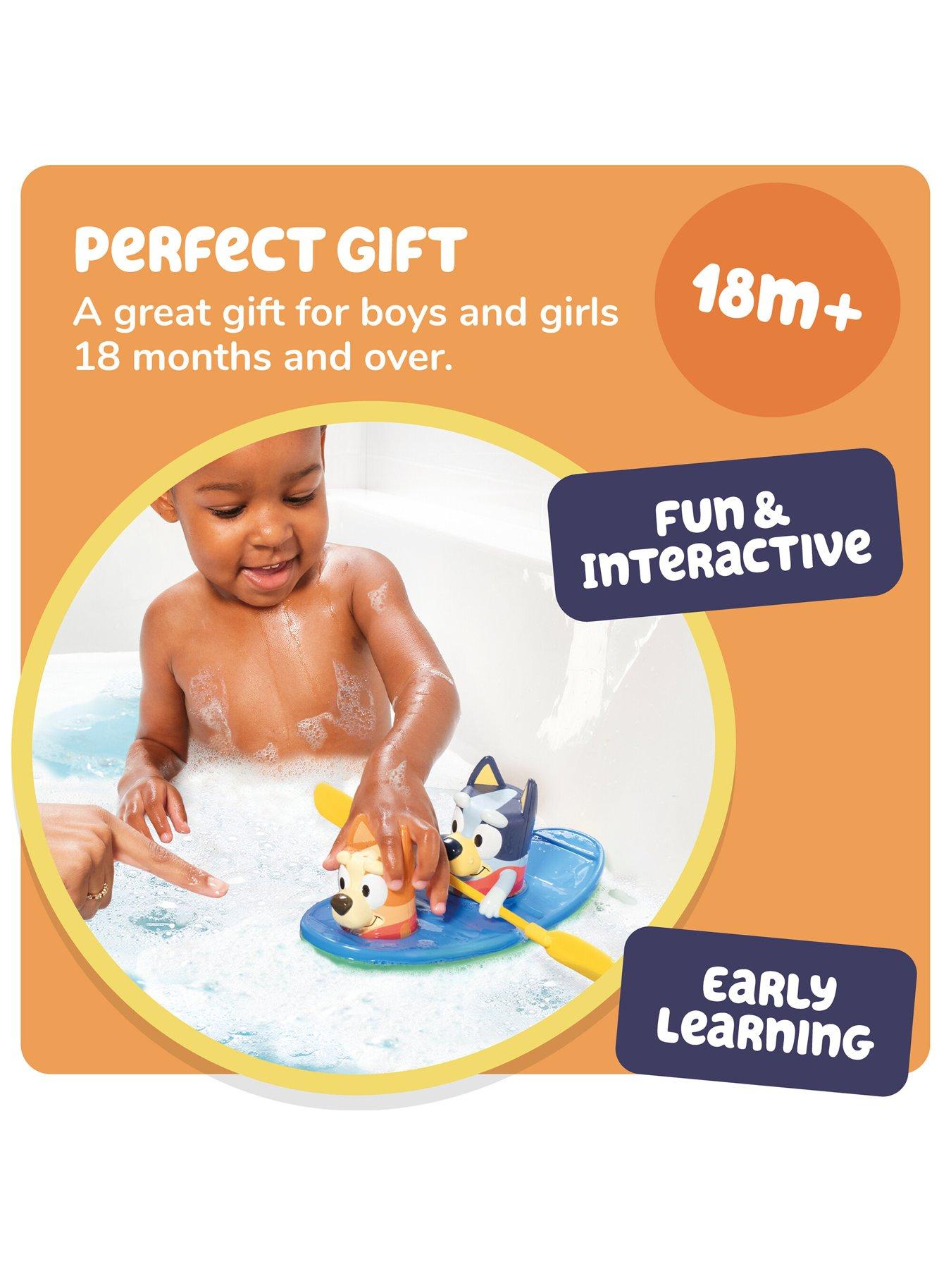 Image 6 of 8 of Bluey Pull &amp; Go Canoe Bath Toy with Bingo