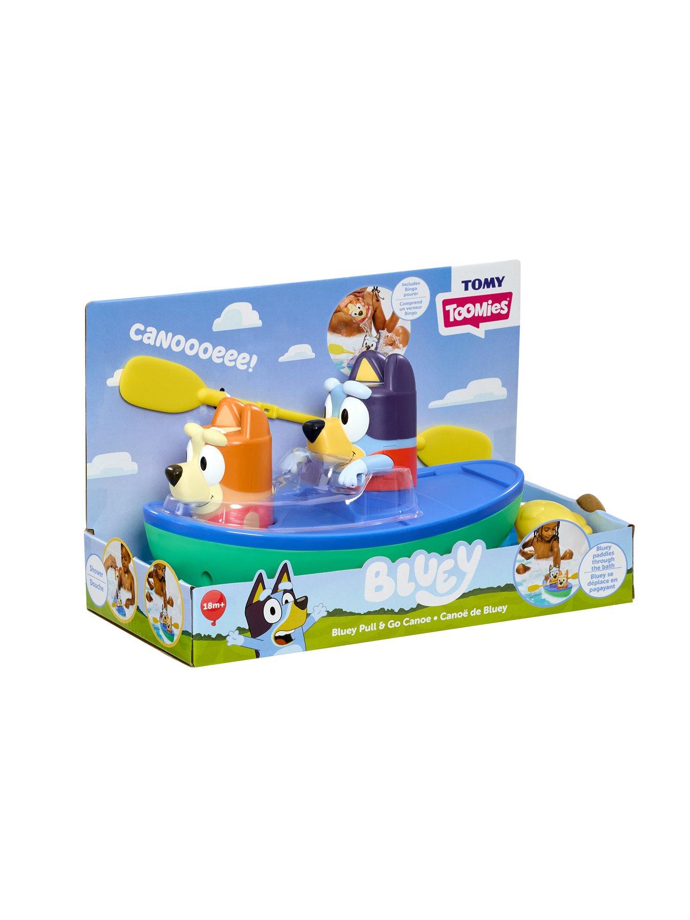 Image 7 of 8 of Bluey Pull &amp; Go Canoe Bath Toy with Bingo