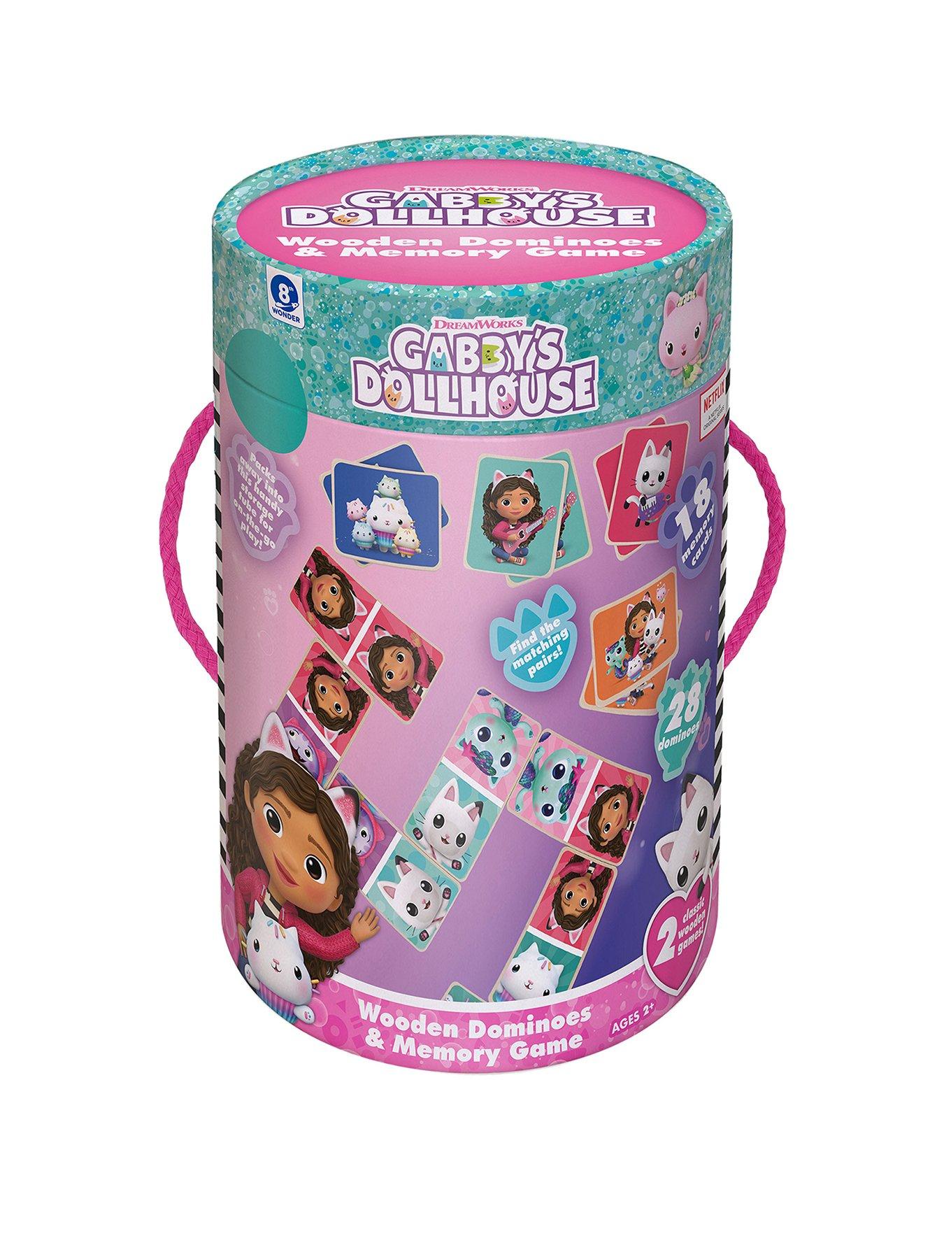 Gabby's Dollhouse Memory Card Game and Dominoes Twin Pack
