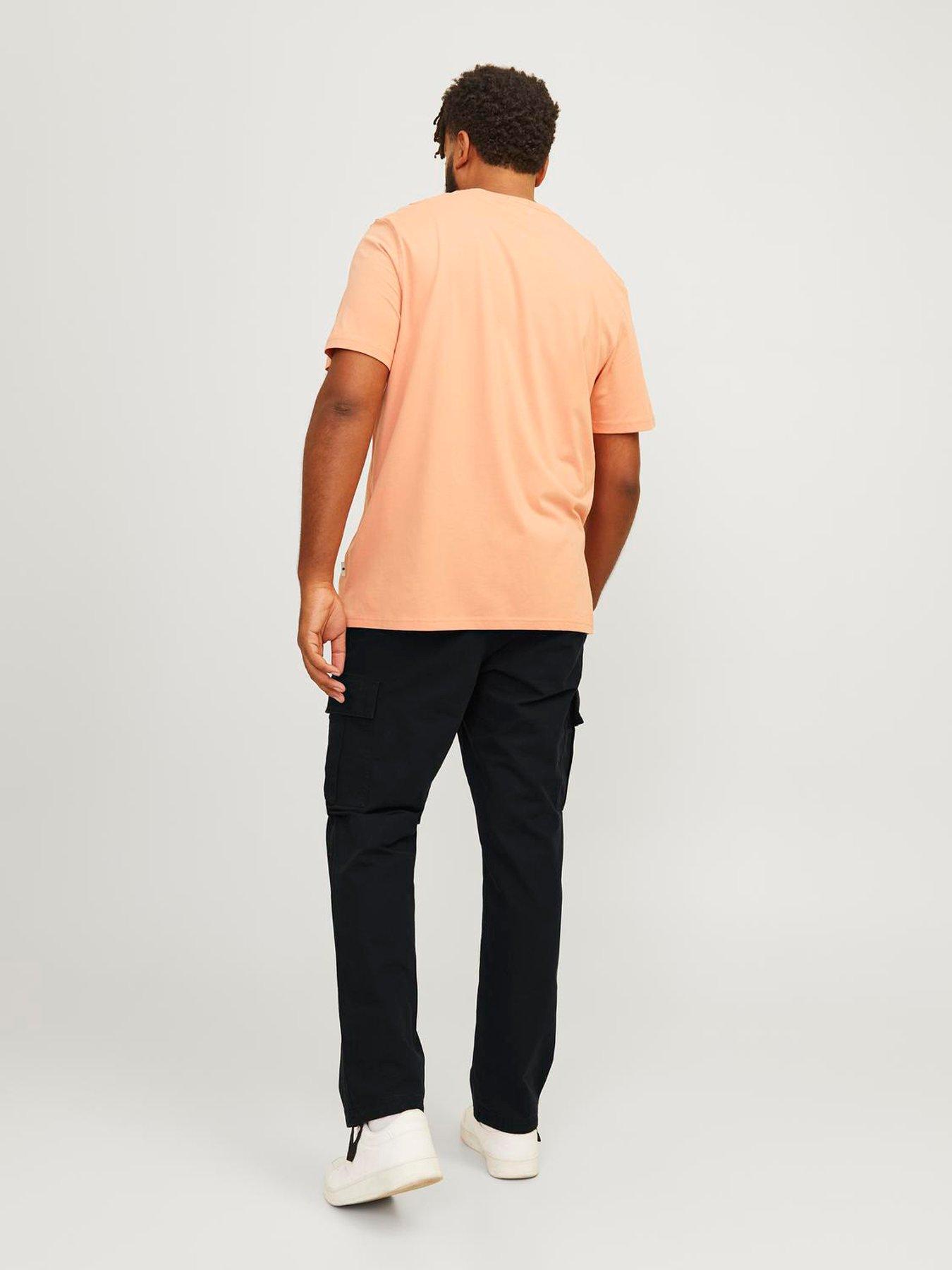  image of jack-jones-plus-kane-barkley-relaxed-fit-cargo-trousers-black