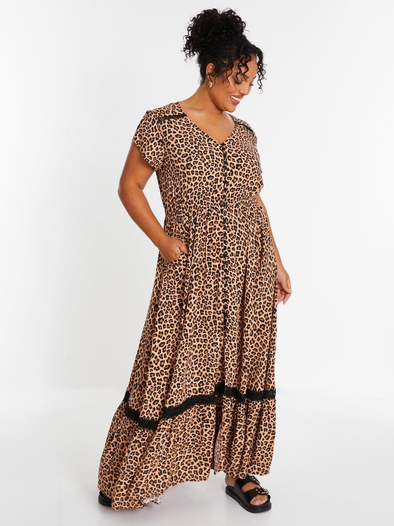 Quiz leopard print dress best sale