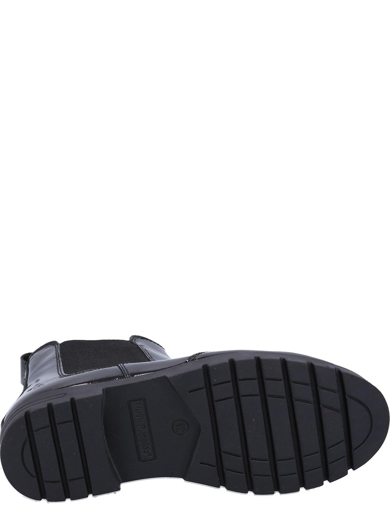  image of hush-puppies-laura-patent-snr-boot-black