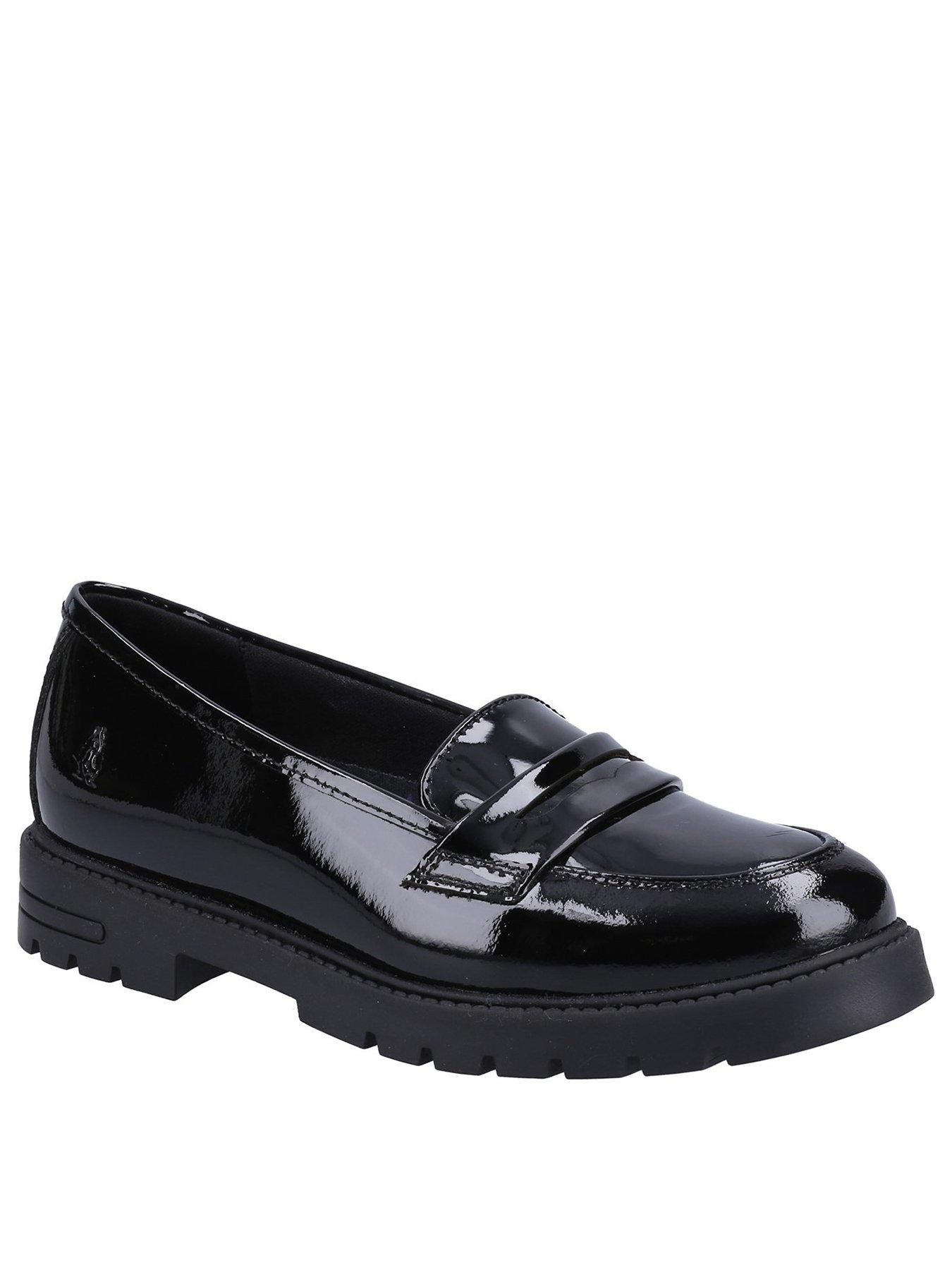 Image 2 of 6 of Hush Puppies Hazel Patent Senior School Shoe - Black