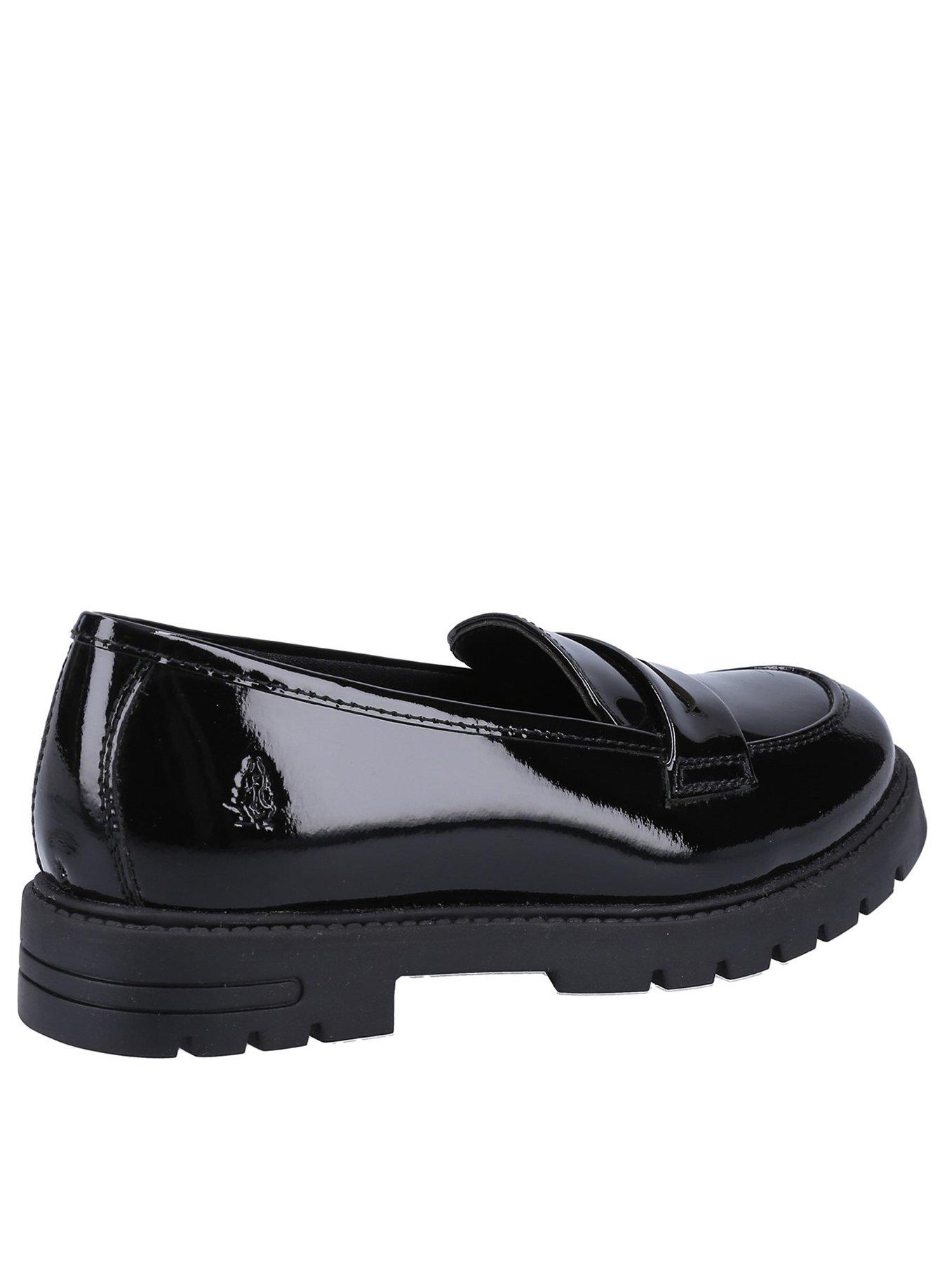 Image 3 of 6 of Hush Puppies Hazel Patent Senior School Shoe - Black