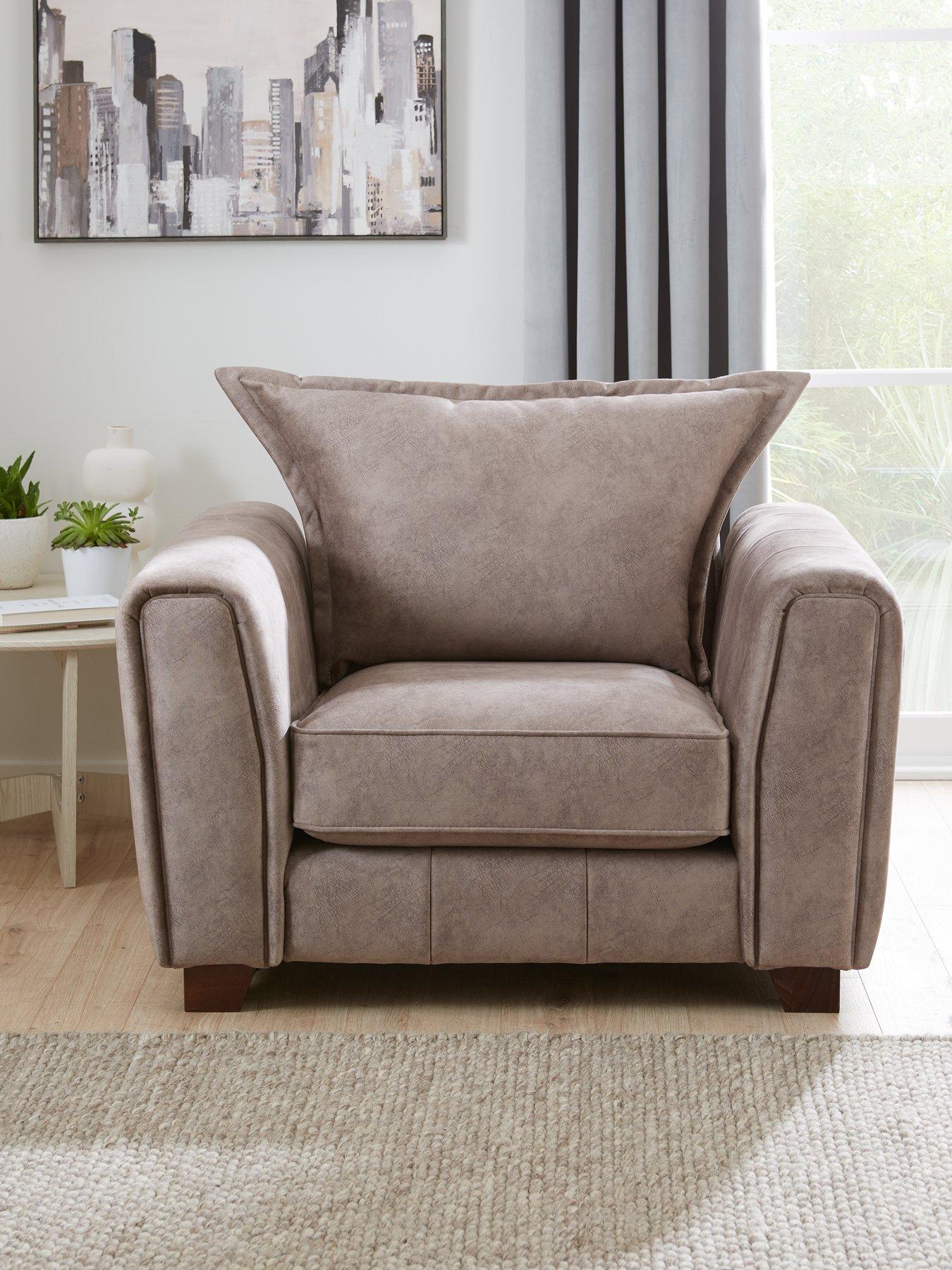 The Very Collection Avanti Fabric Armchair - Chocolate - FSC® Certified