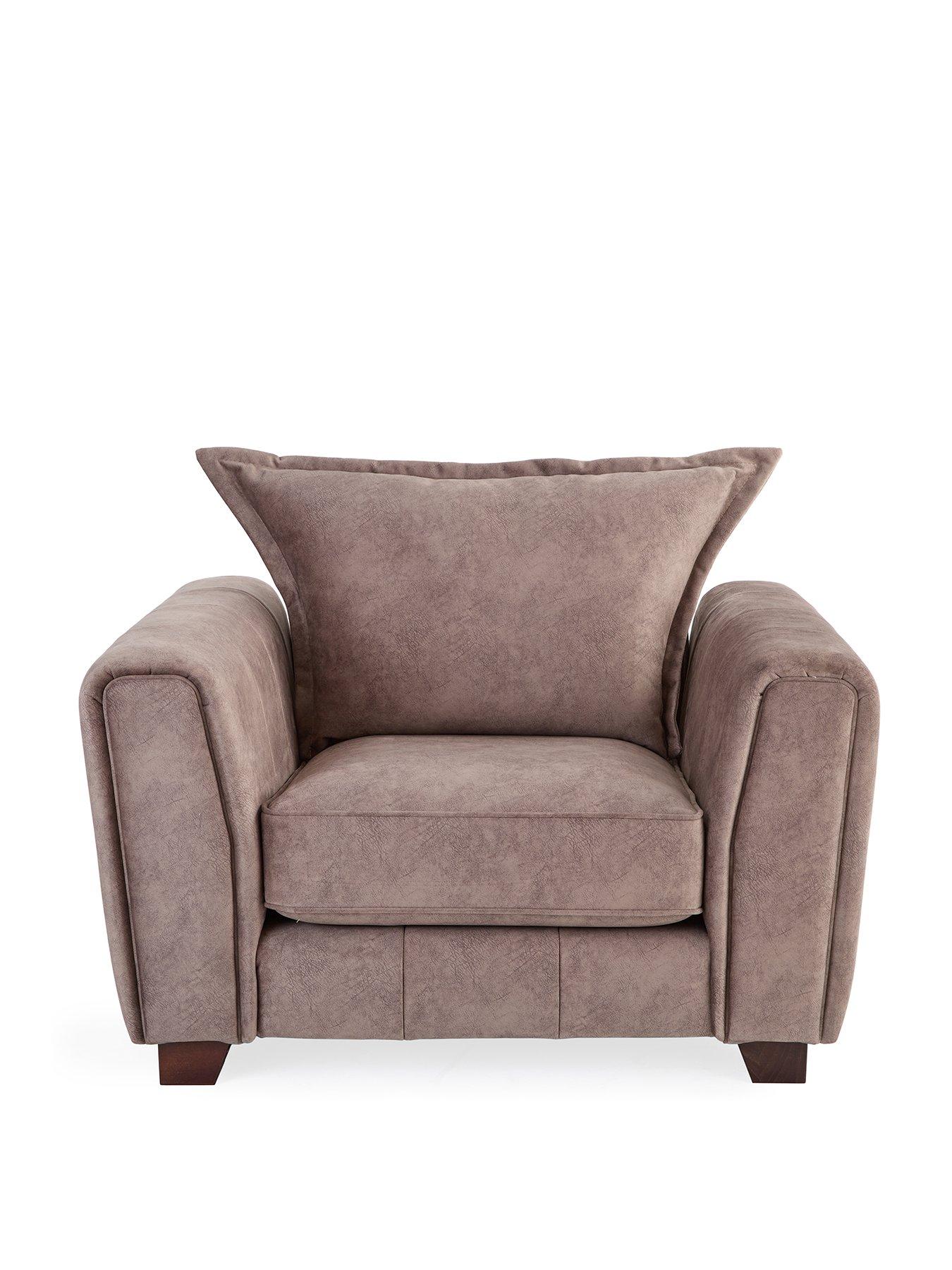 Image 2 of 7 of Very Home Avanti&nbsp;Fabric Armchair - Chocolate -&nbsp;FSC Certified