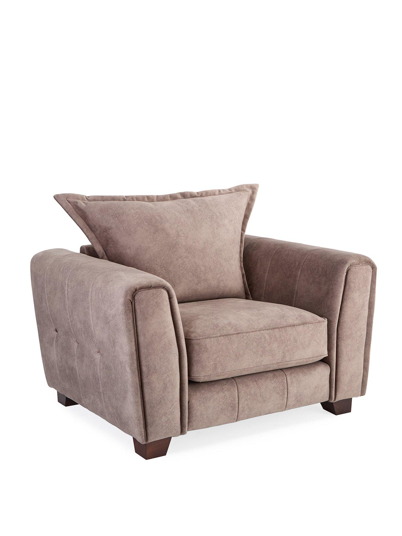 Image 3 of 7 of Very Home Avanti&nbsp;Fabric Armchair - Chocolate -&nbsp;FSC Certified