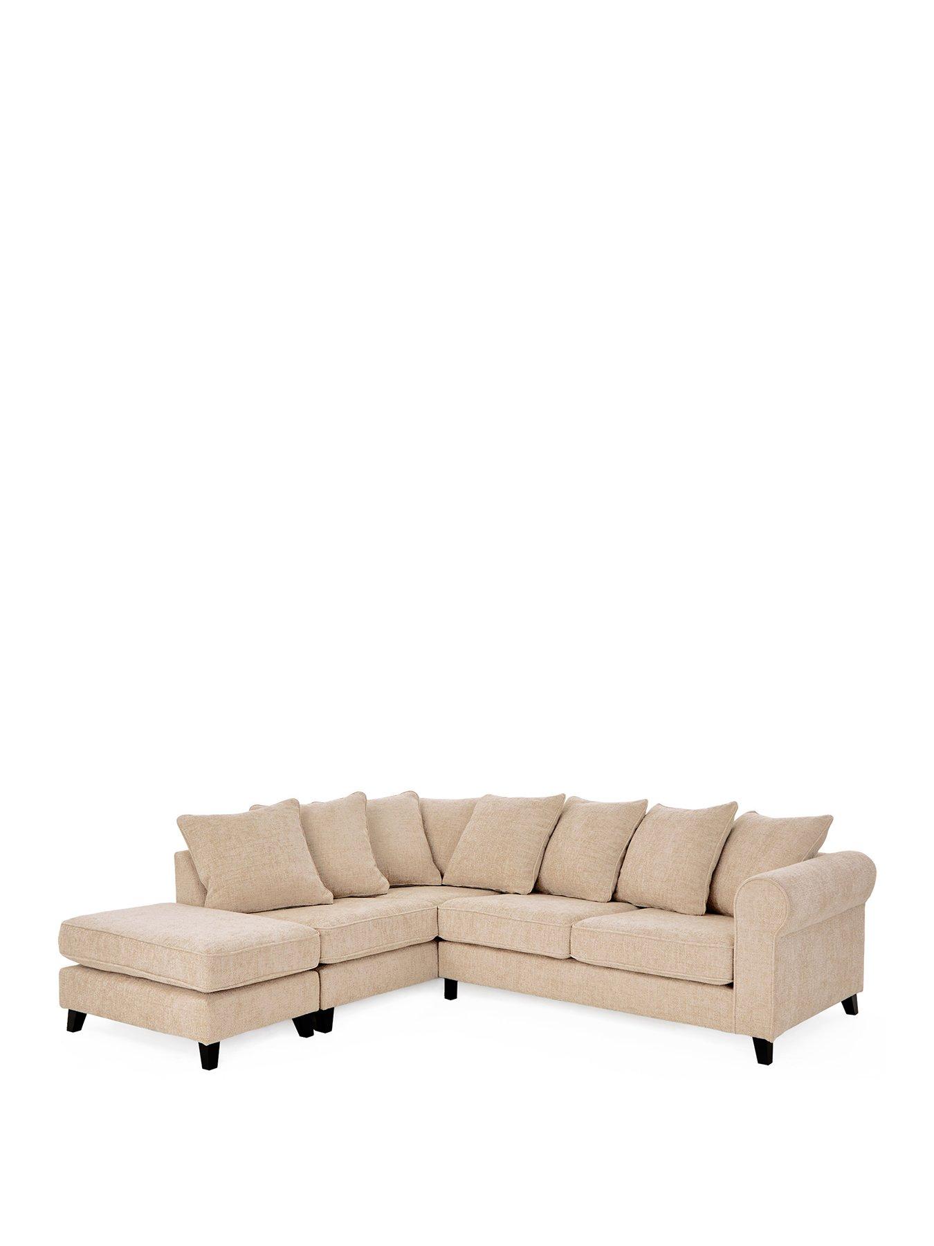 Image 2 of 7 of The Very Collection Sanderson Left Hand Fabric&nbsp;Corner Chaise Sofa&nbsp;- FSC Certified