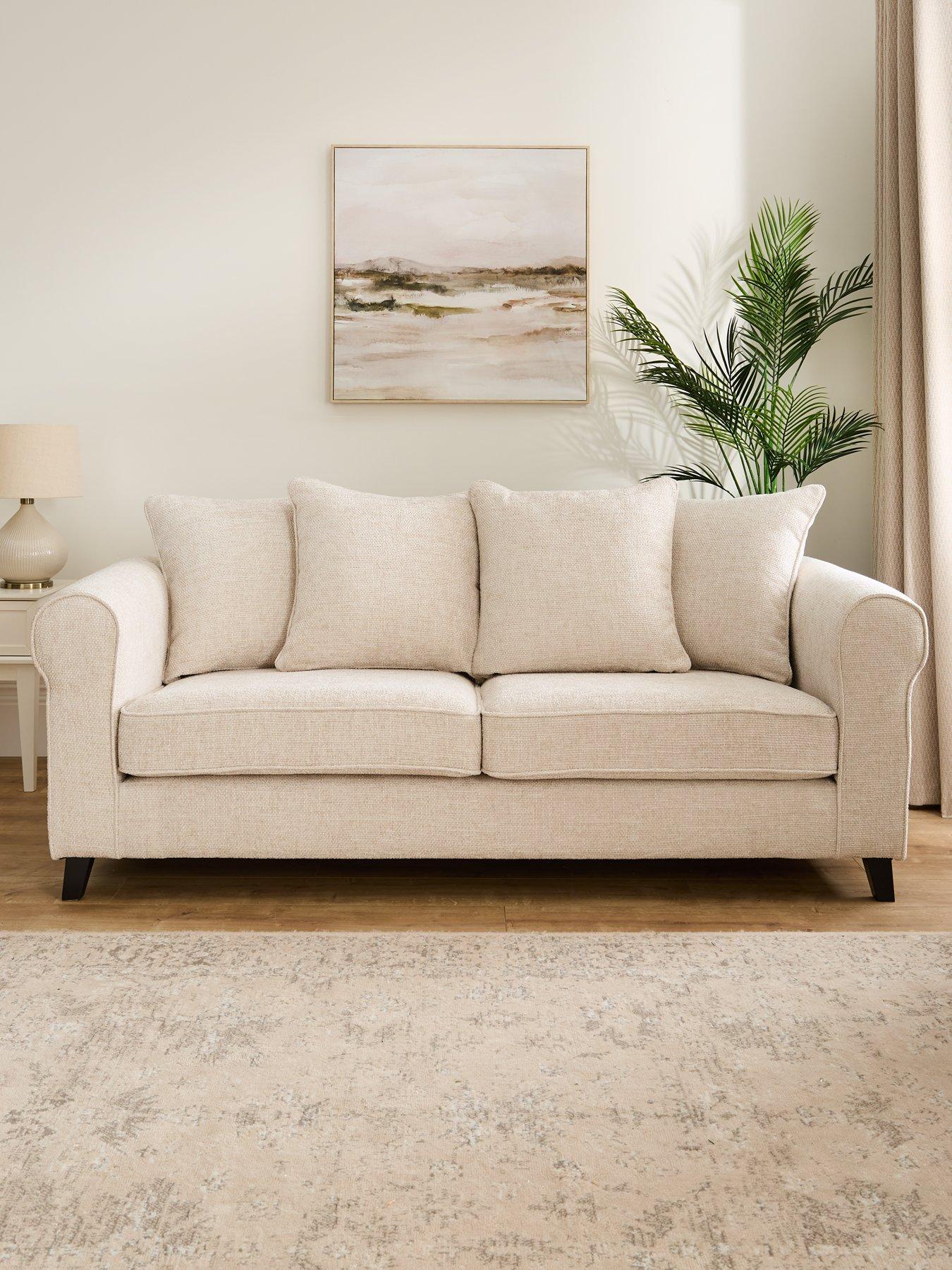Image 1 of 7 of The Very Collection Sanderson Fabric&nbsp;3 Seater Sofa&nbsp;- FSC Certified