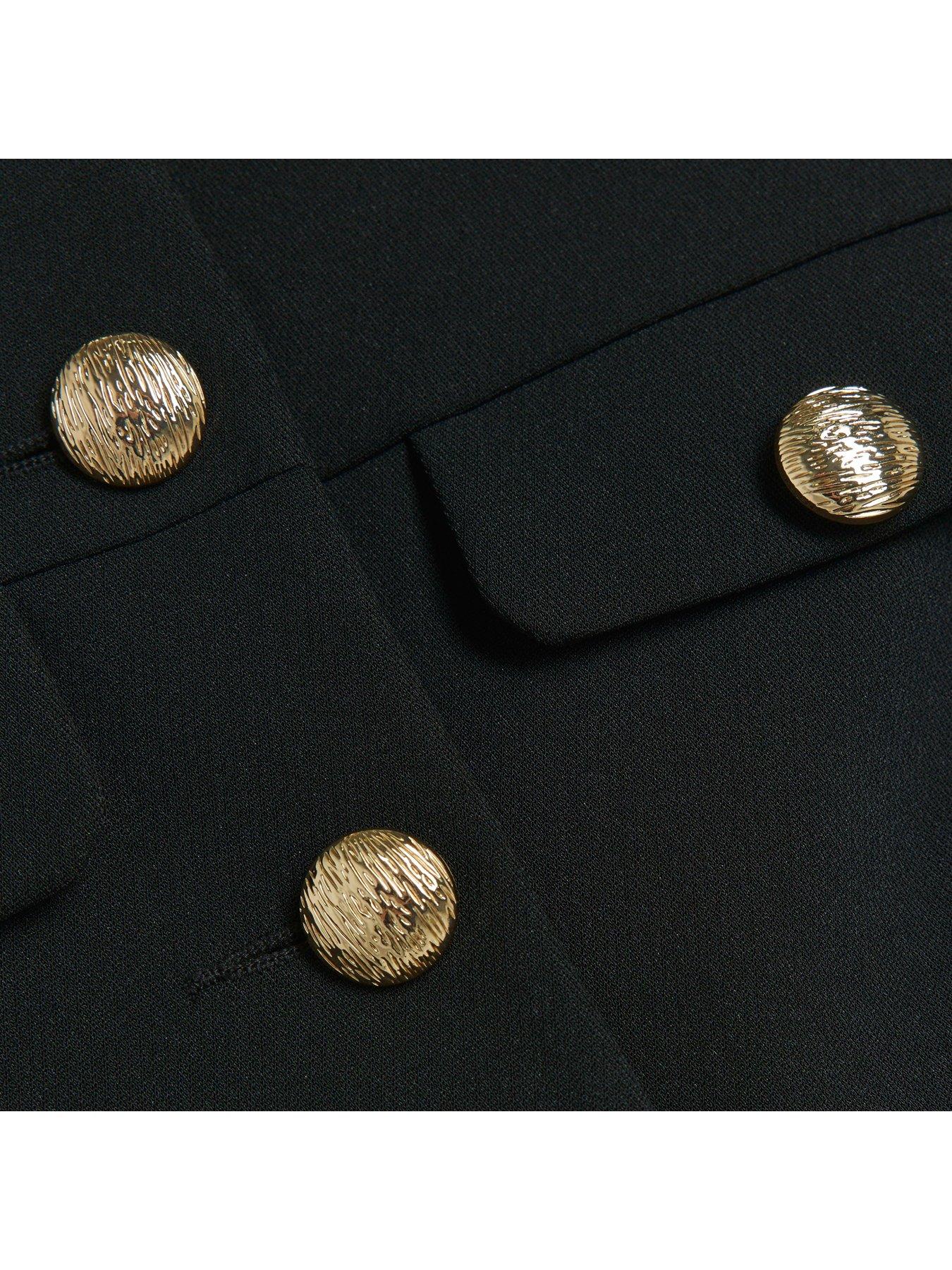 Image 5 of 5 of River Island Tailored Utility Jacket - Black