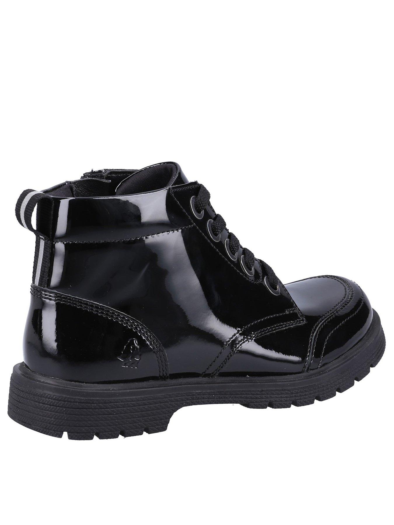  image of hush-puppies-jolie-patent-jnr-boot-black