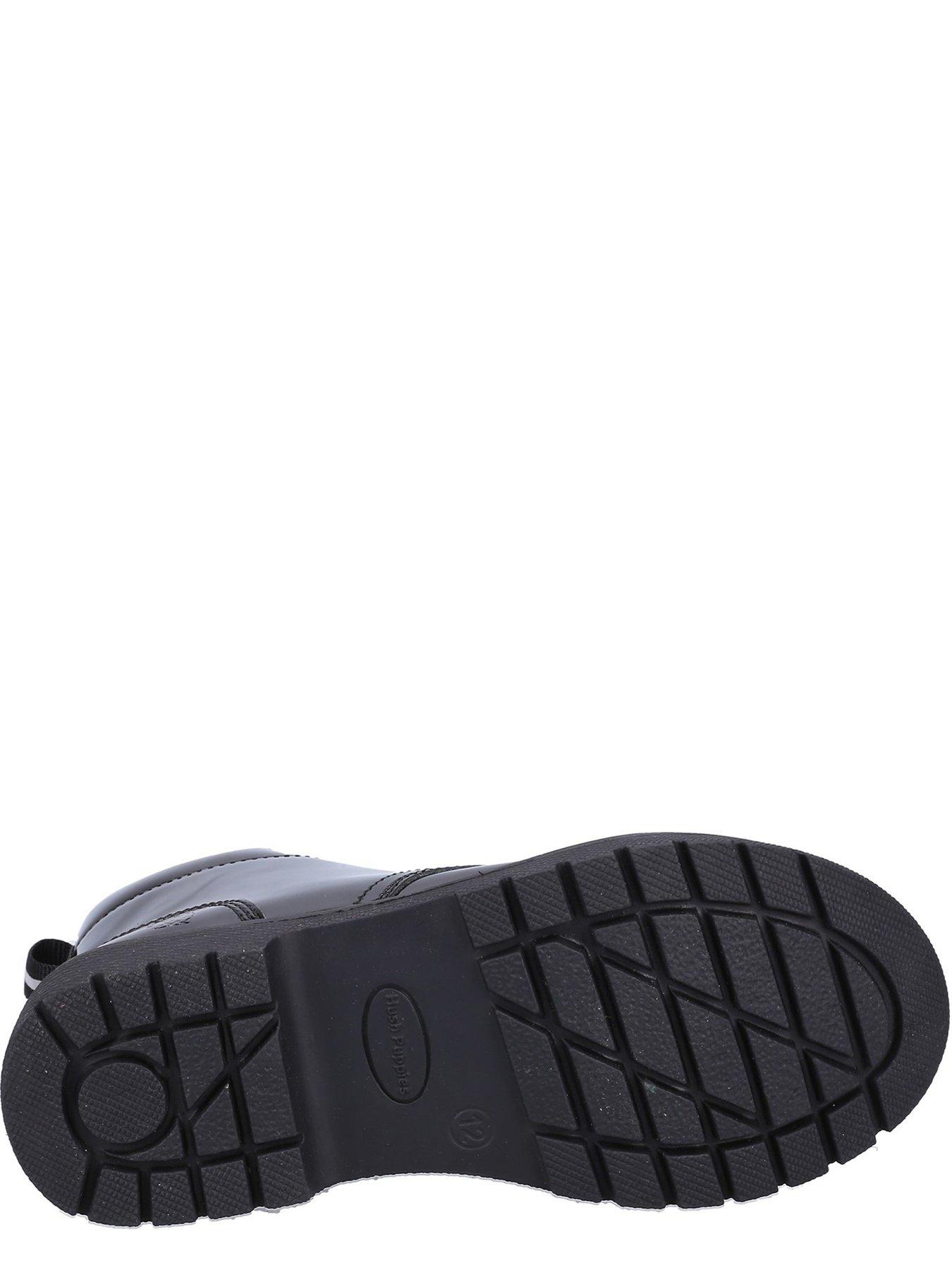  image of hush-puppies-jolie-patent-jnr-boot-black