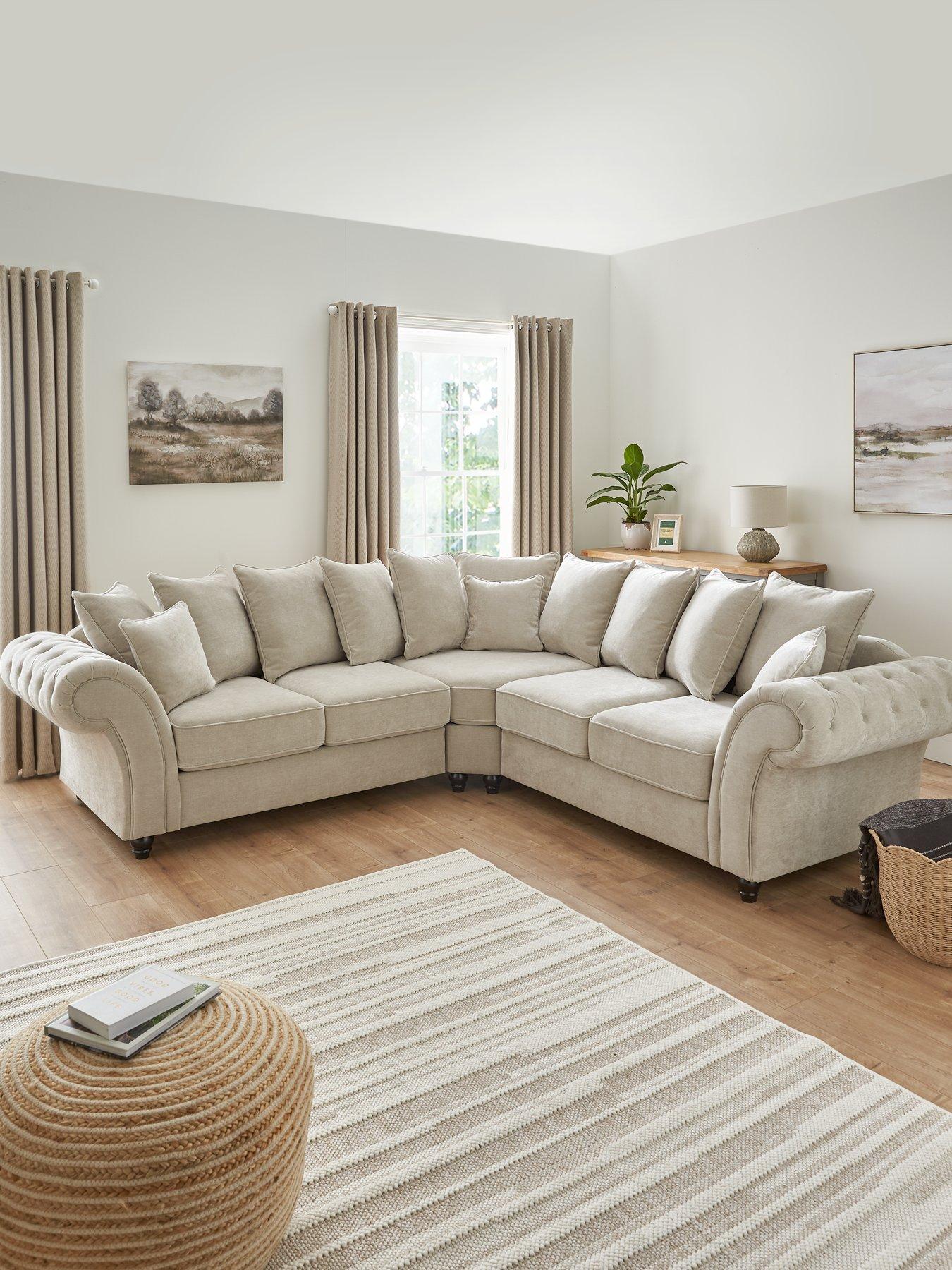 The Very Collection Windsor Fabric Scatter Back Corner Group Sofa - FSC® Certified