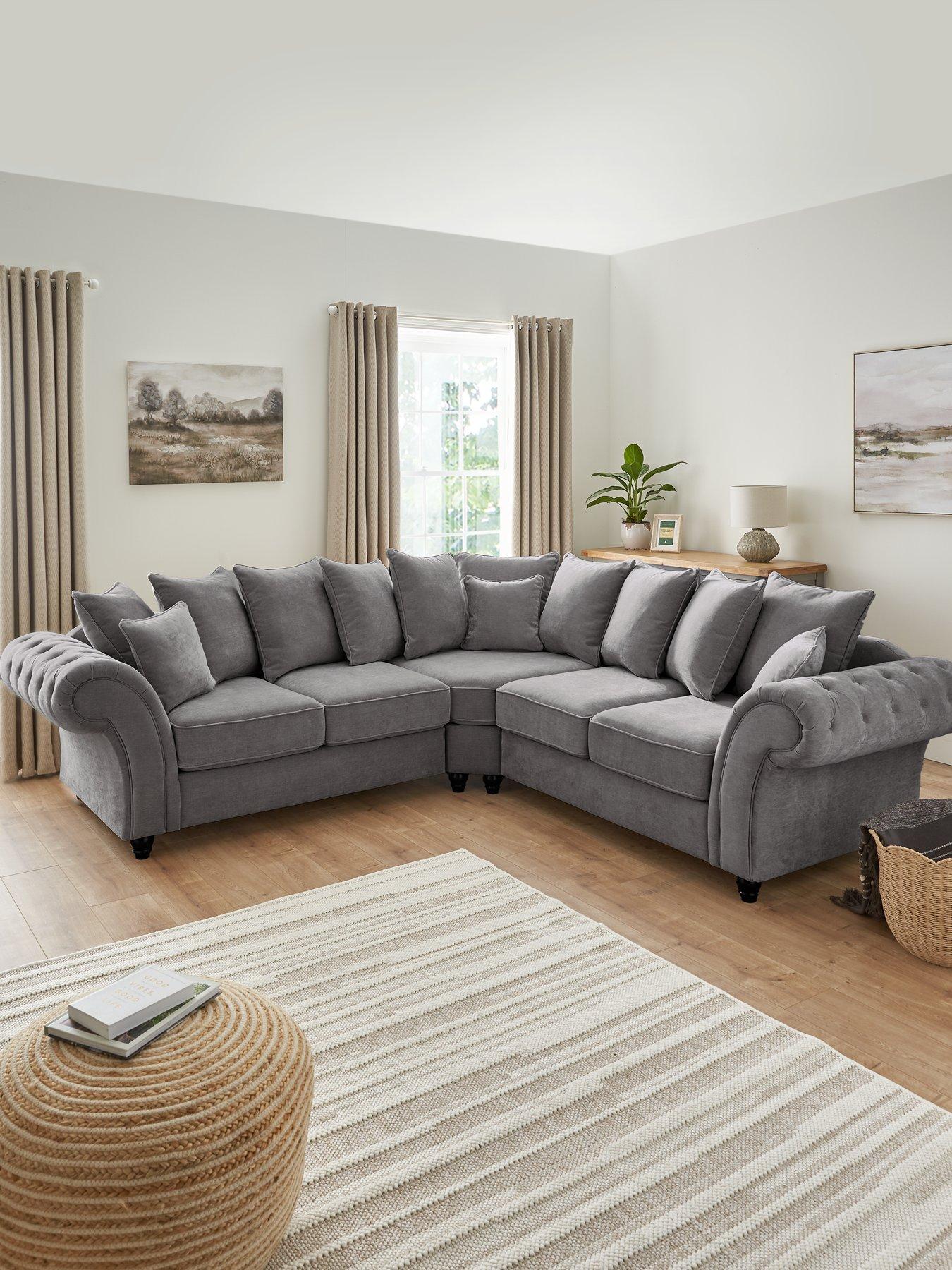 Very Home Windsor Fabric Scatter Back Corner Group Sofa - FSC® Certified