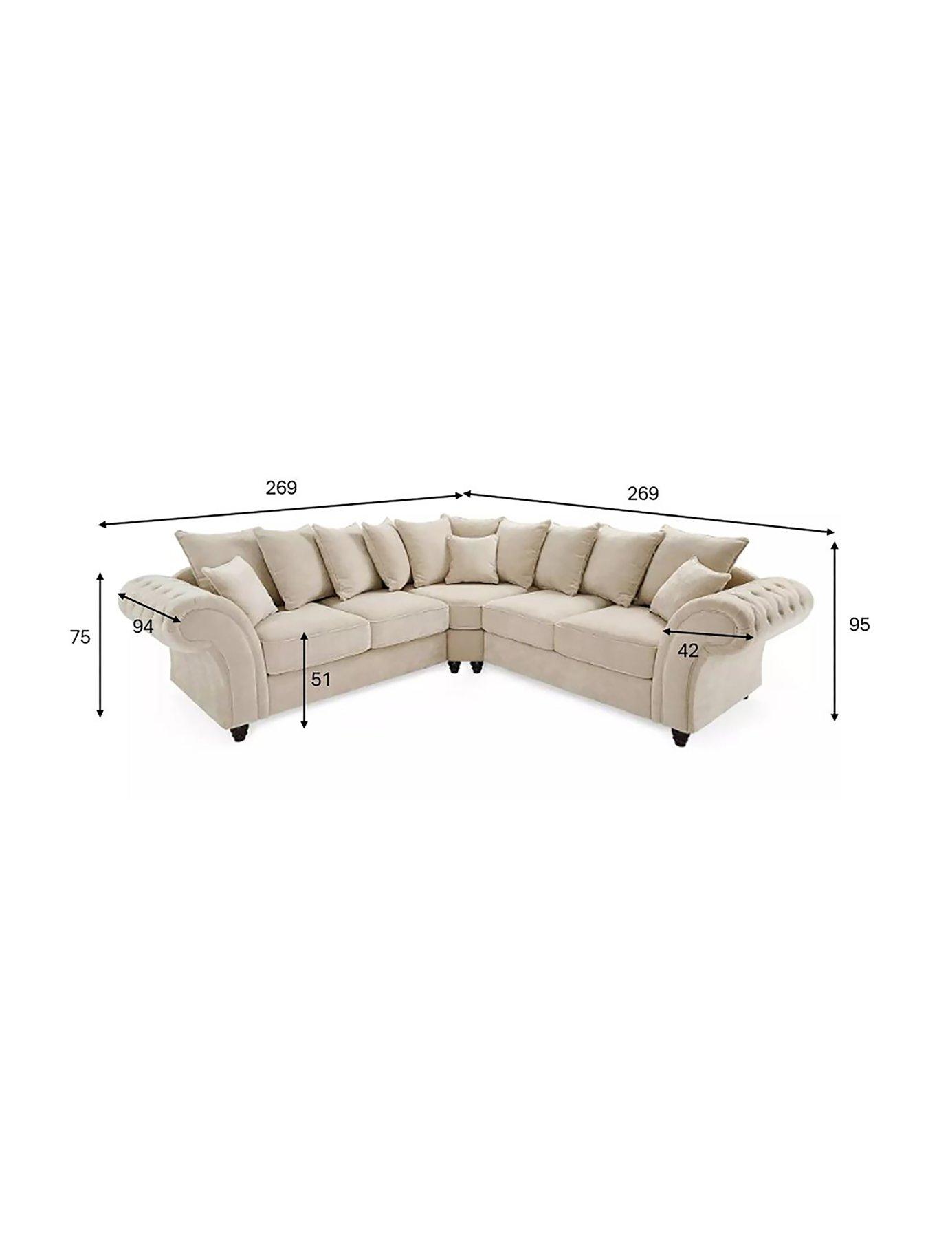 Image 6 of 7 of The Very Collection Windsor&nbsp;Fabric Scatter Back Corner Group Sofa&nbsp;- FSC&reg; Certified