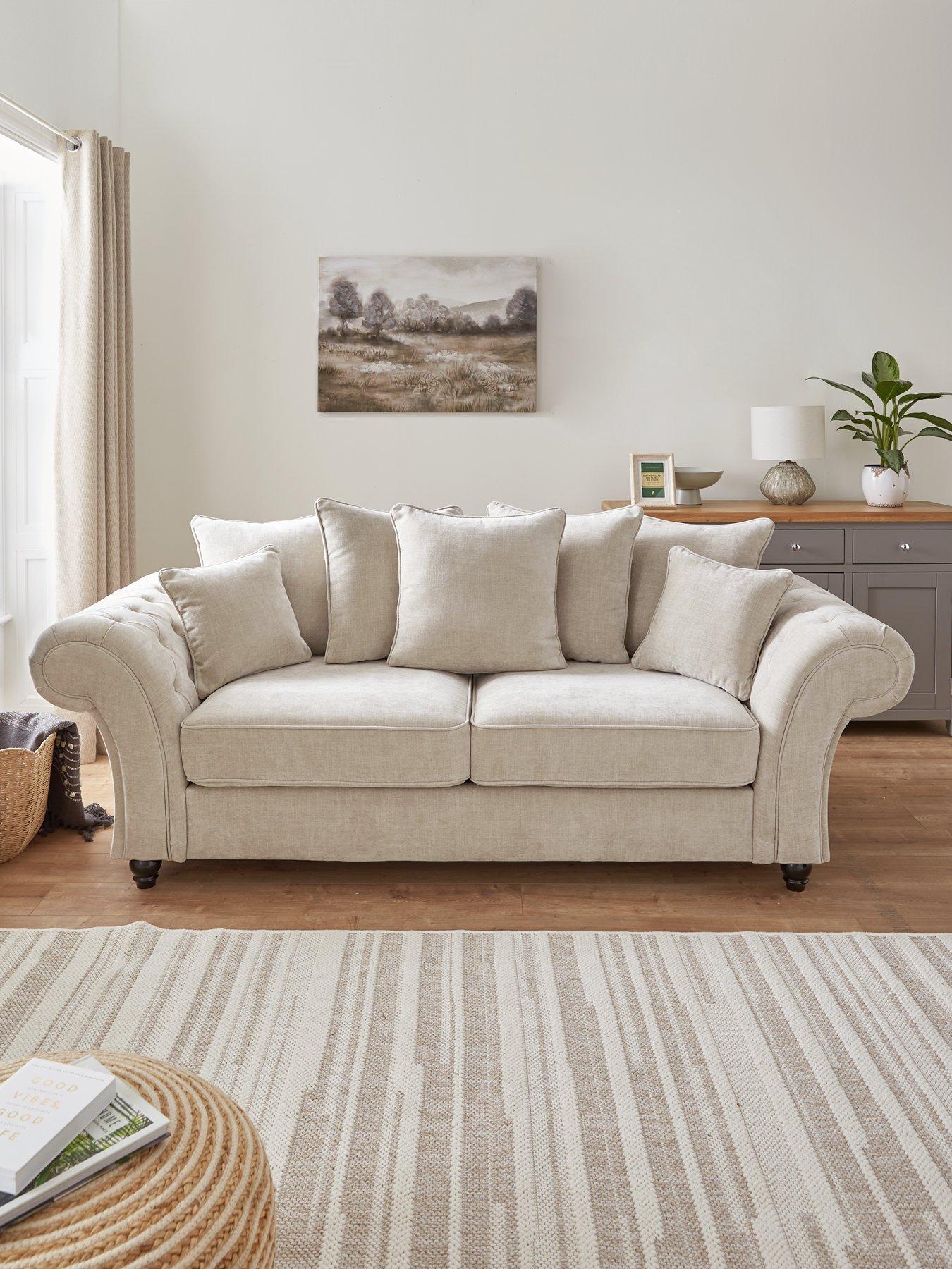 Image 1 of 7 of The Very Collection Windsor Fabric Scatter Back 3 Seater Sofa - FSC&reg; Certified